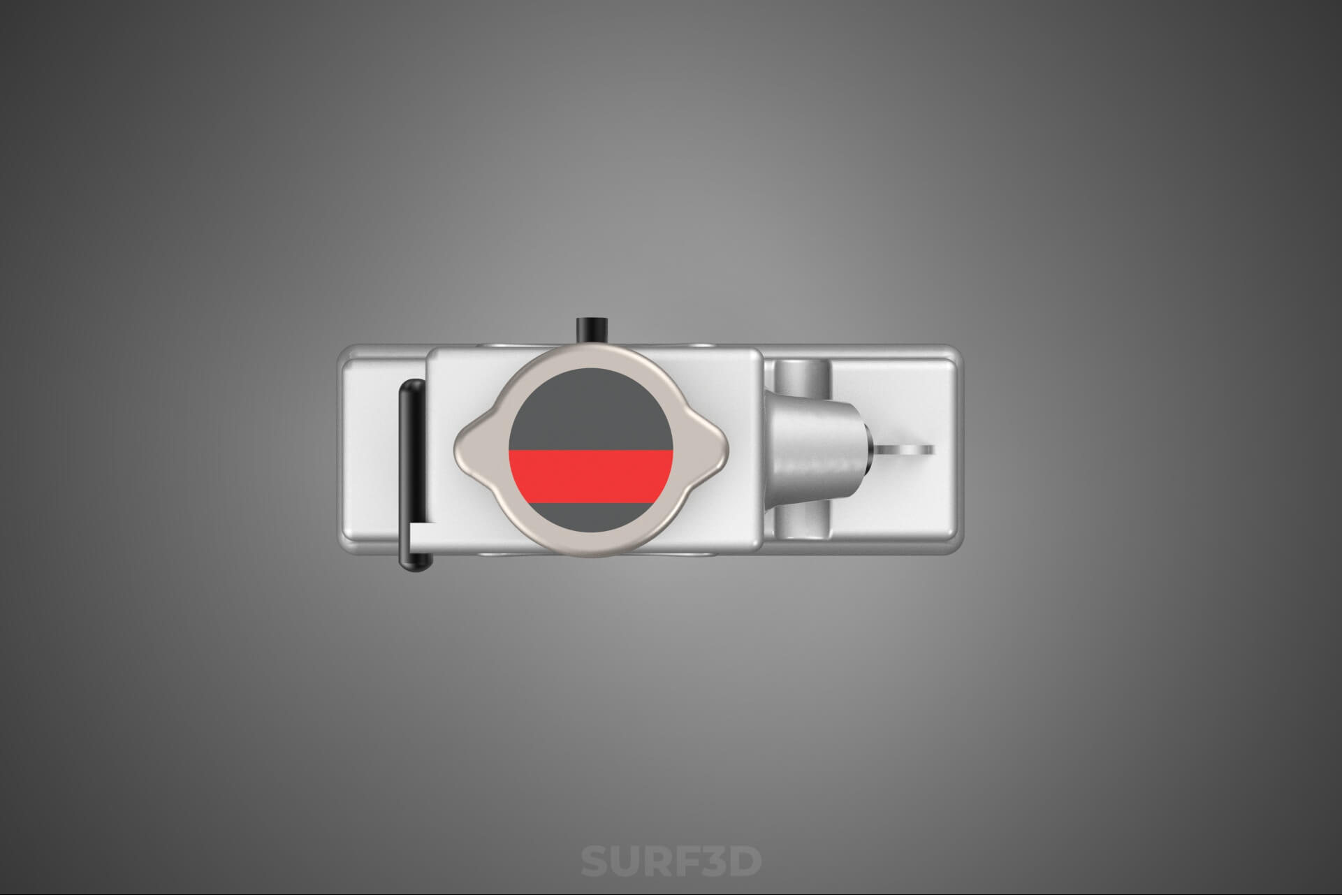 Motorbike Radiator Fin Vehicle Engine Liquid Cooling System 3D Model