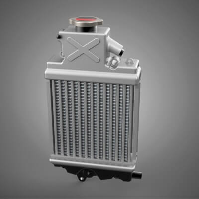 Motorbike Radiator Fin Vehicle Engine Liquid Cooling System
