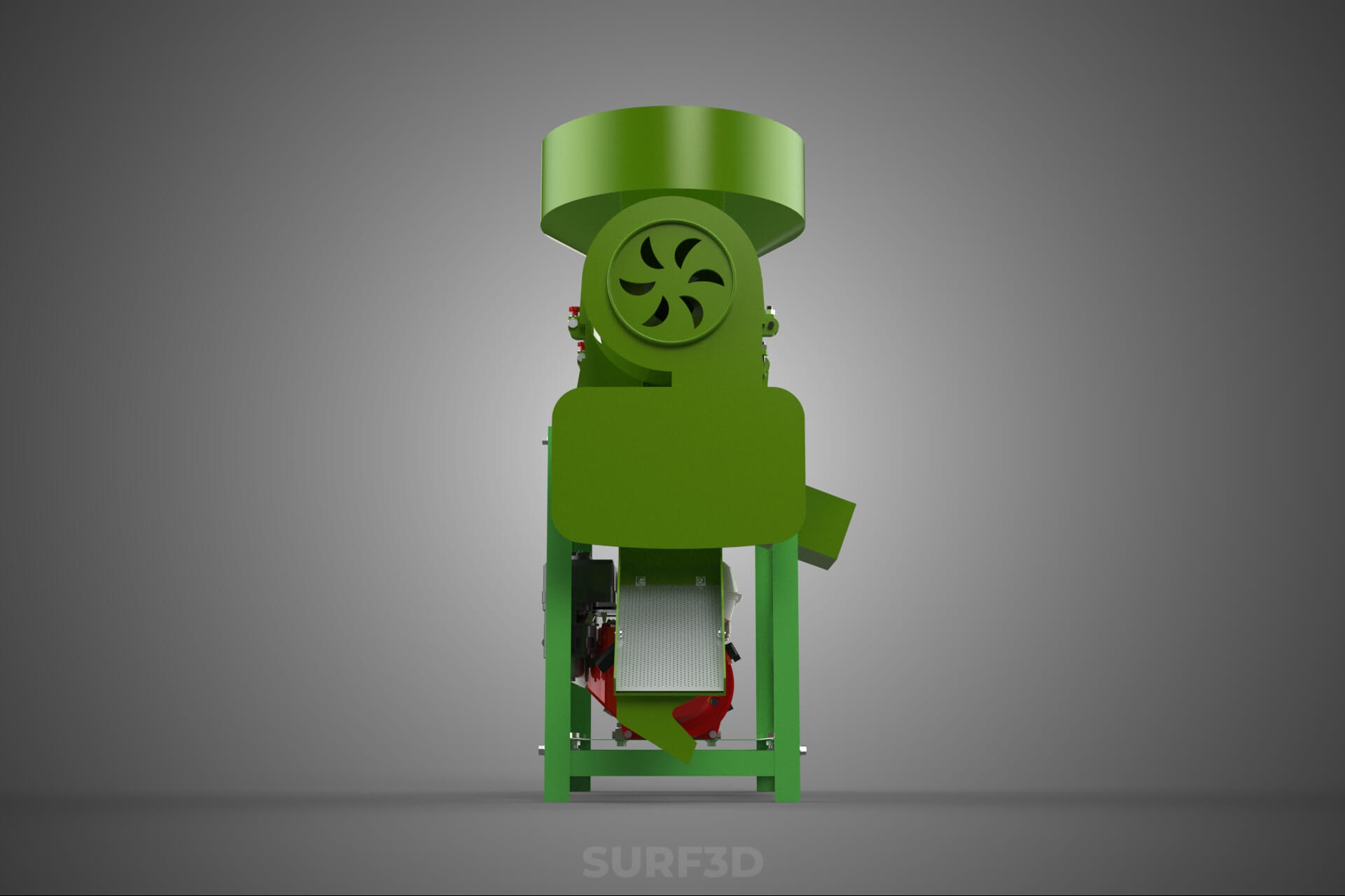 Paddy Rice Mill Milling Peeler Husk Huller Polisher Machine 3D Model