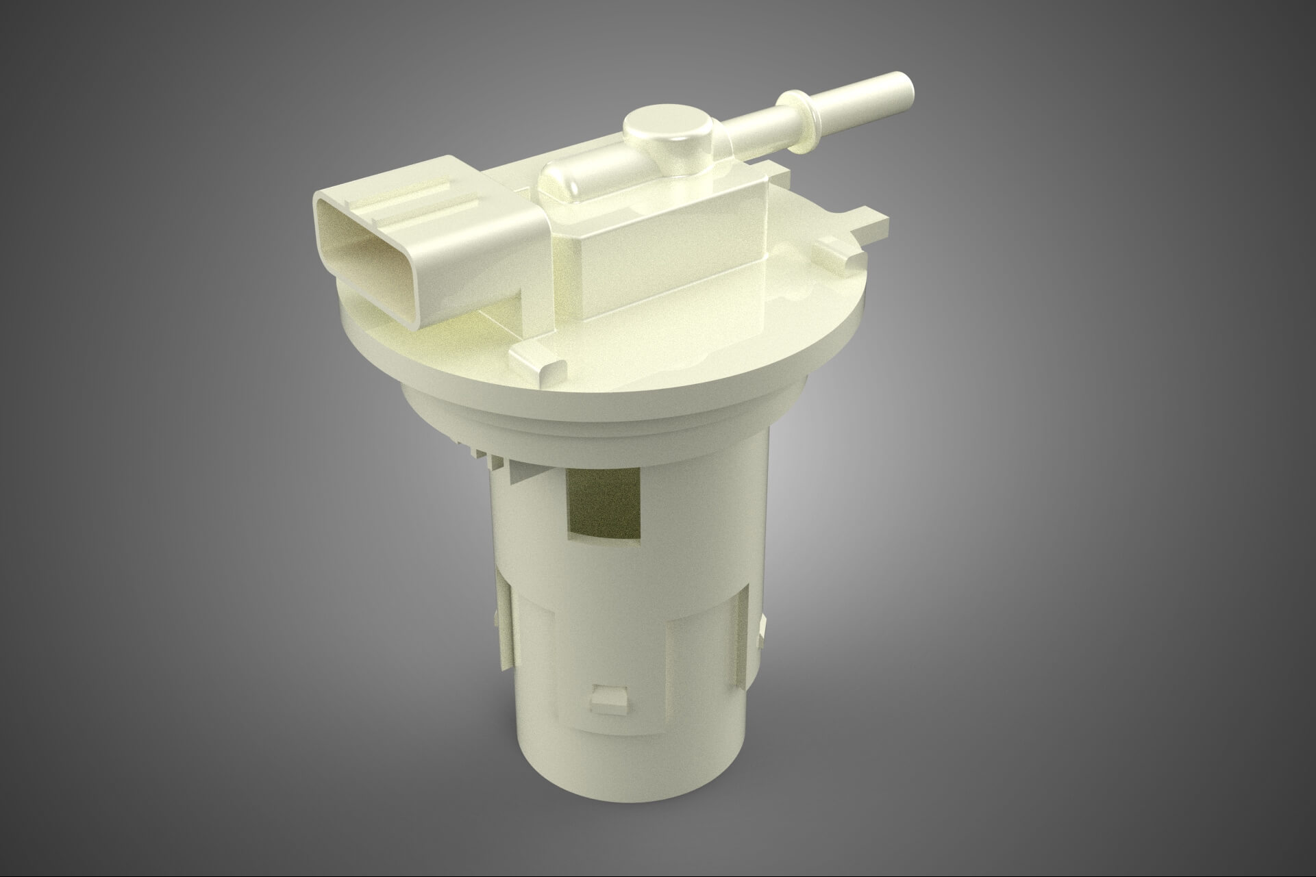 Plastic Fuel Pump Housing Tank Filter Engine Injection Gas 3D Model