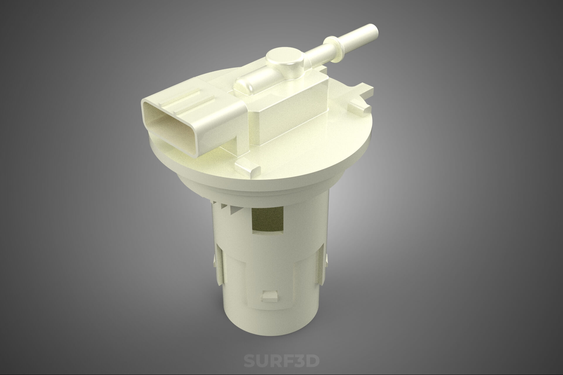 Plastic Fuel Pump Housing Tank Filter Engine Injection Gas 3D Model