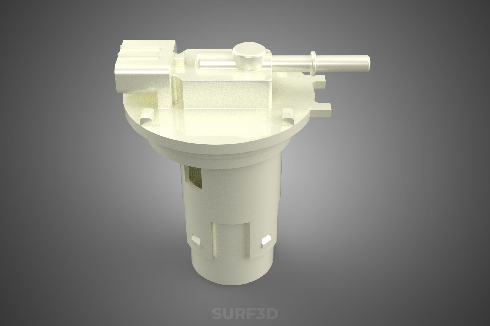 Plastic Fuel Pump Housing Tank Filter Engine Injection Gas 3D Model