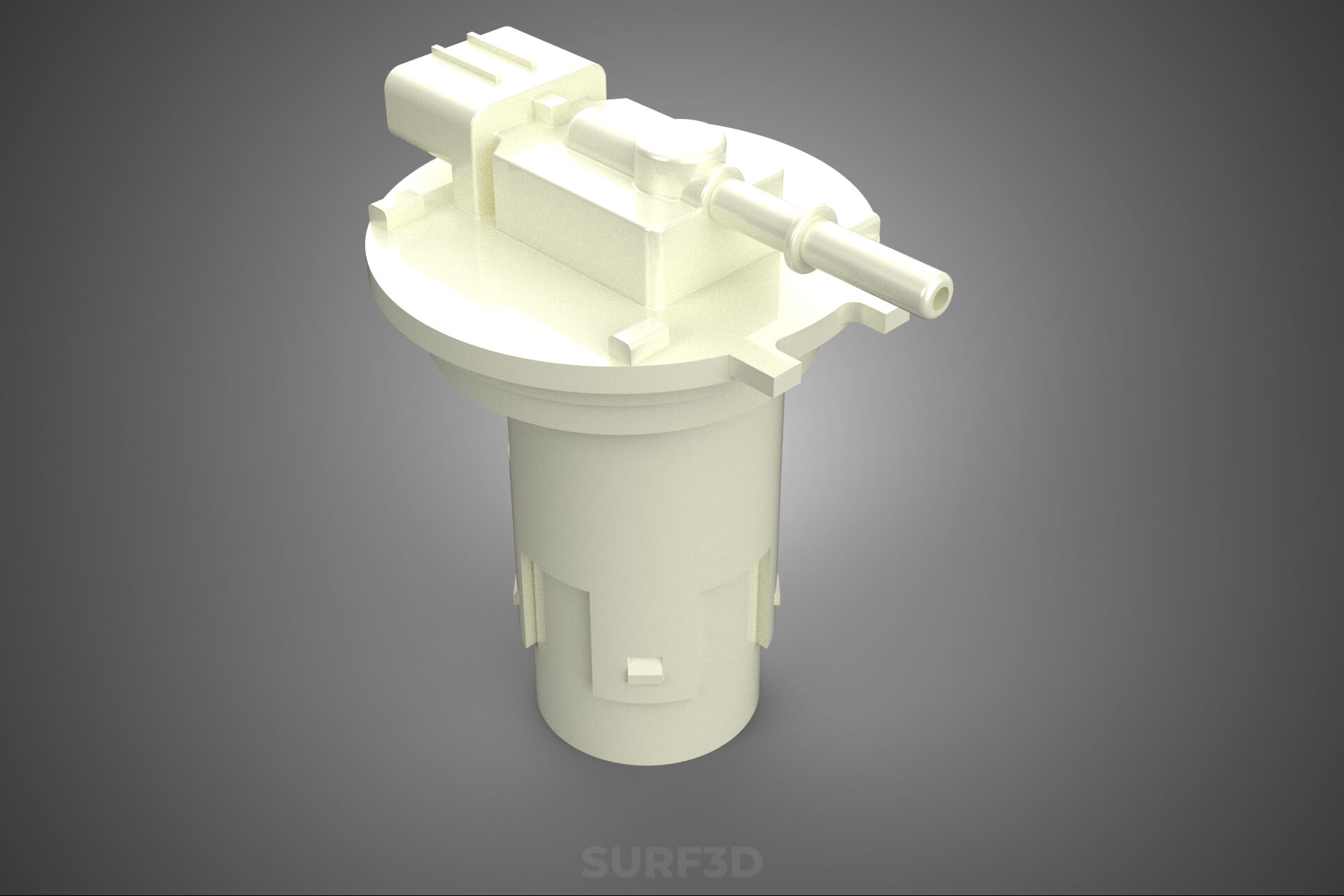 Plastic Fuel Pump Housing Tank Filter Engine Injection Gas 3D Model
