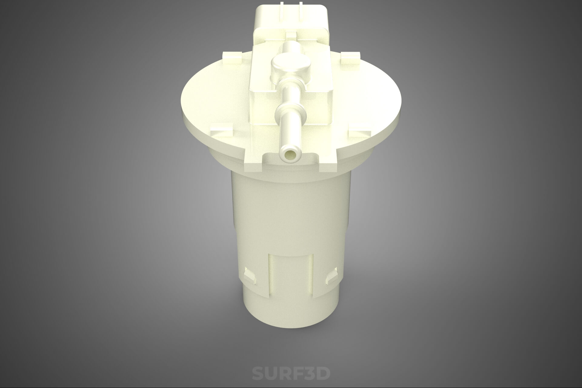 Plastic Fuel Pump Housing Tank Filter Engine Injection Gas 3D Model