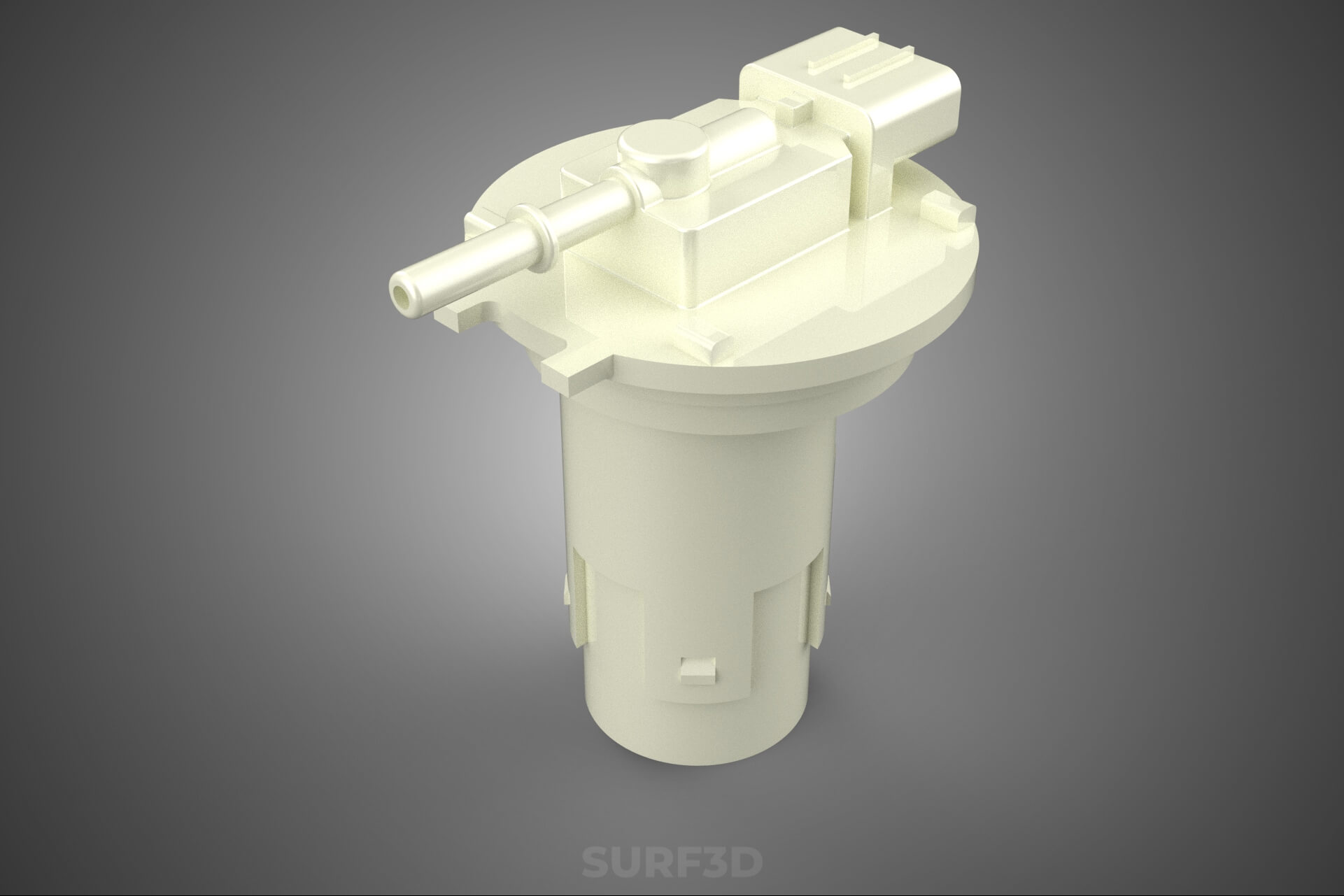 Plastic Fuel Pump Housing Tank Filter Engine Injection Gas 3D Model