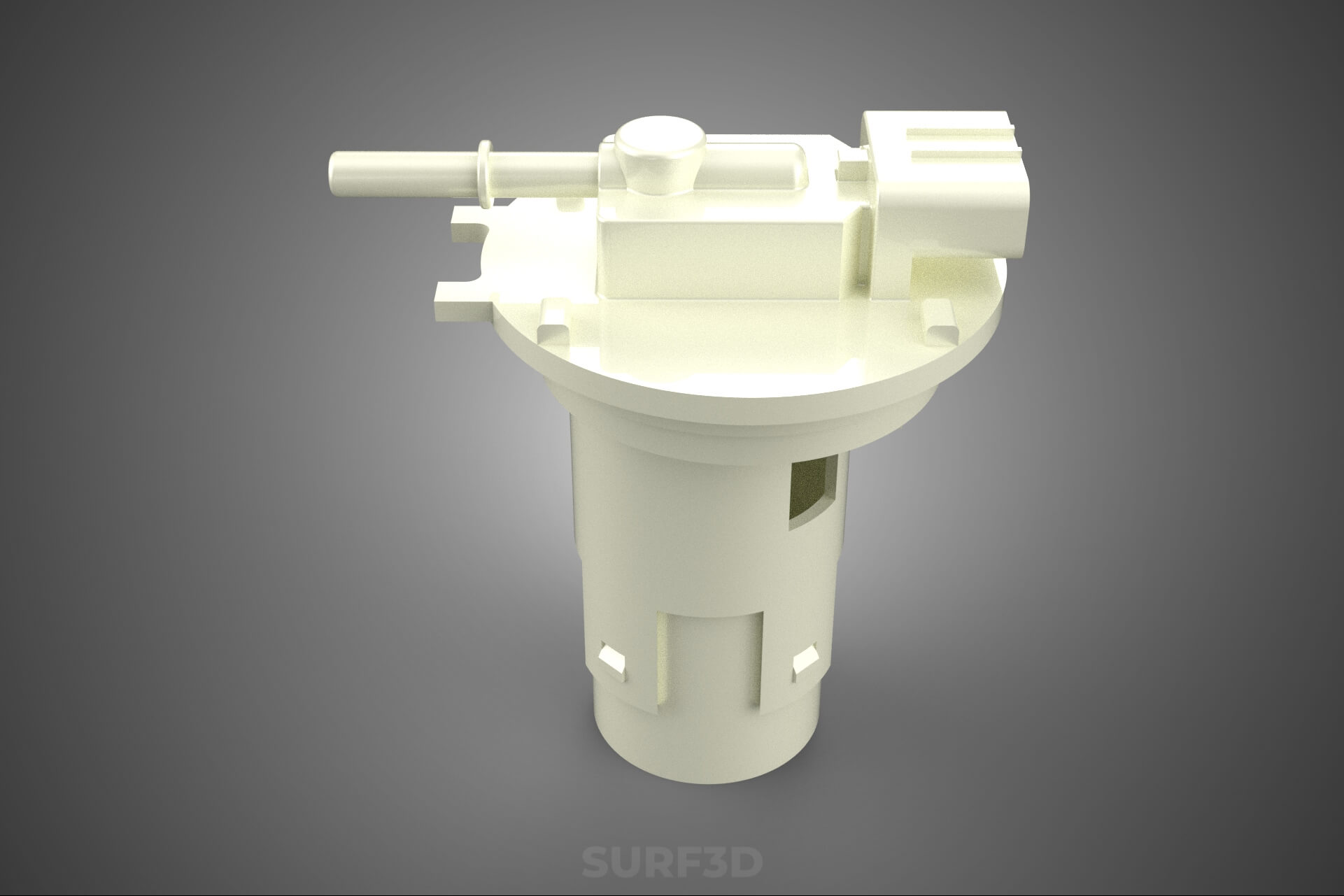Plastic Fuel Pump Housing Tank Filter Engine Injection Gas 3D Model