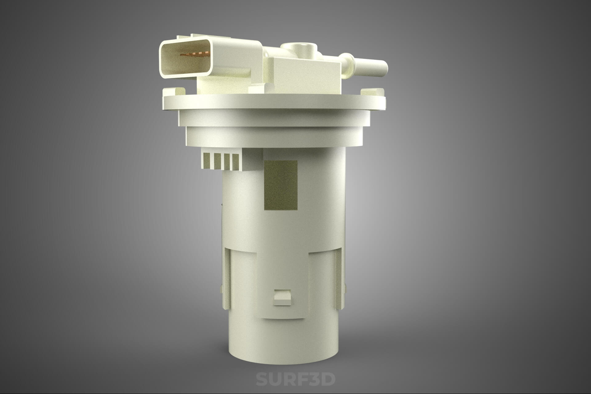 Plastic Fuel Pump Housing Tank Filter Engine Injection Gas 3D Model