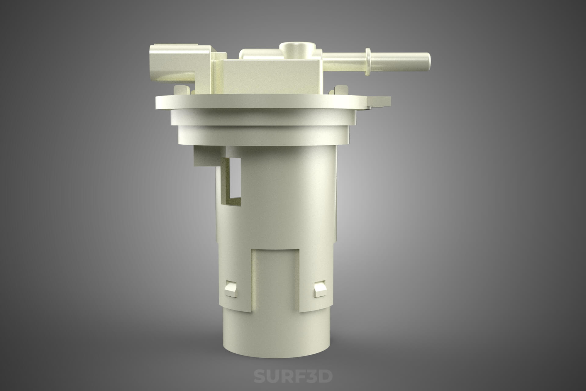 Plastic Fuel Pump Housing Tank Filter Engine Injection Gas 3D Model