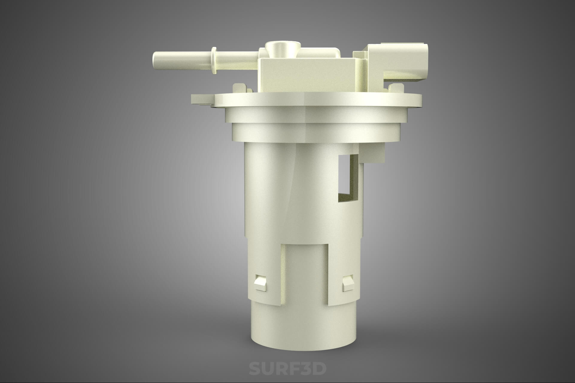 Plastic Fuel Pump Housing Tank Filter Engine Injection Gas 3D Model