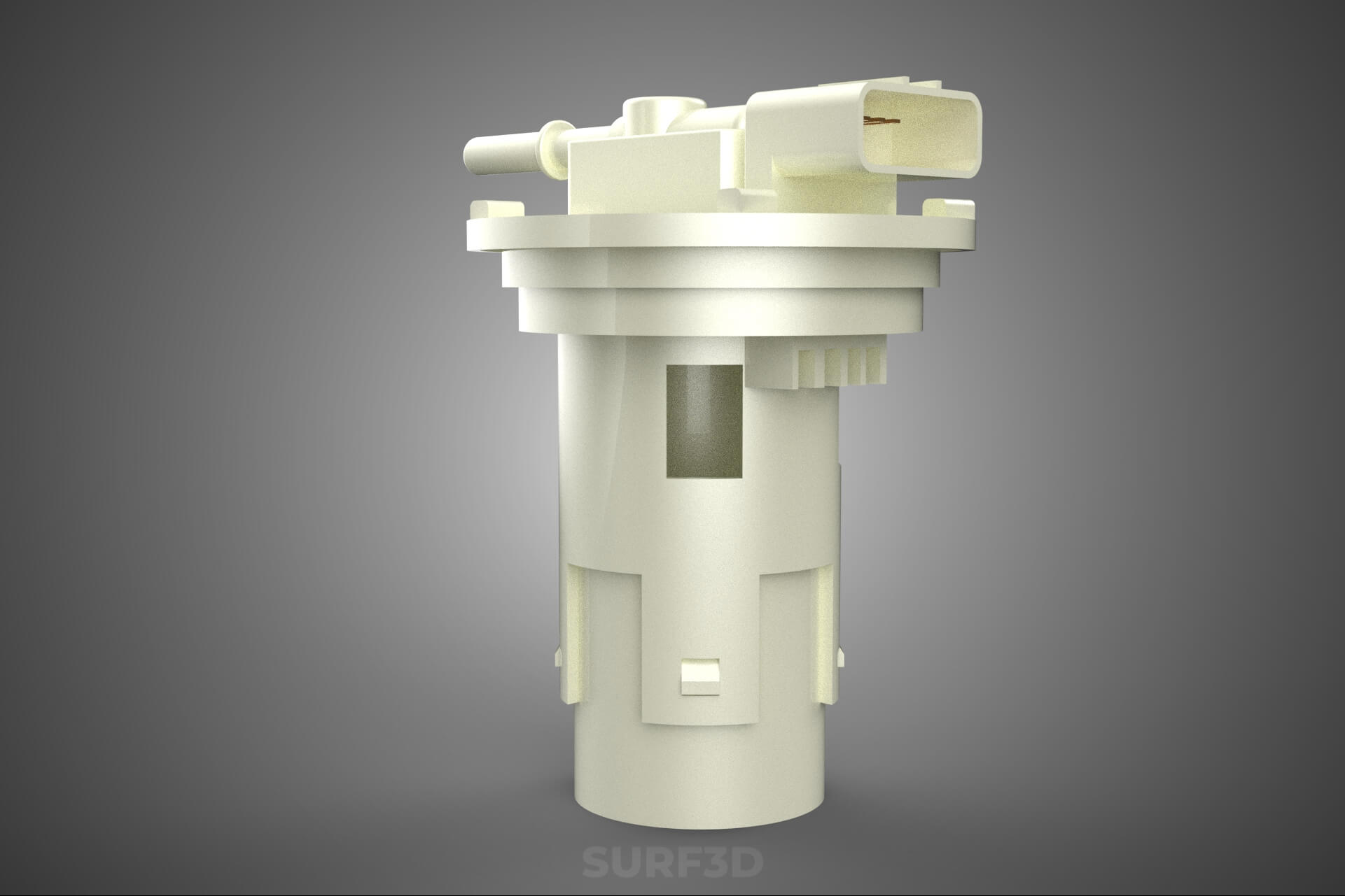 Plastic Fuel Pump Housing Tank Filter Engine Injection Gas 3D Model
