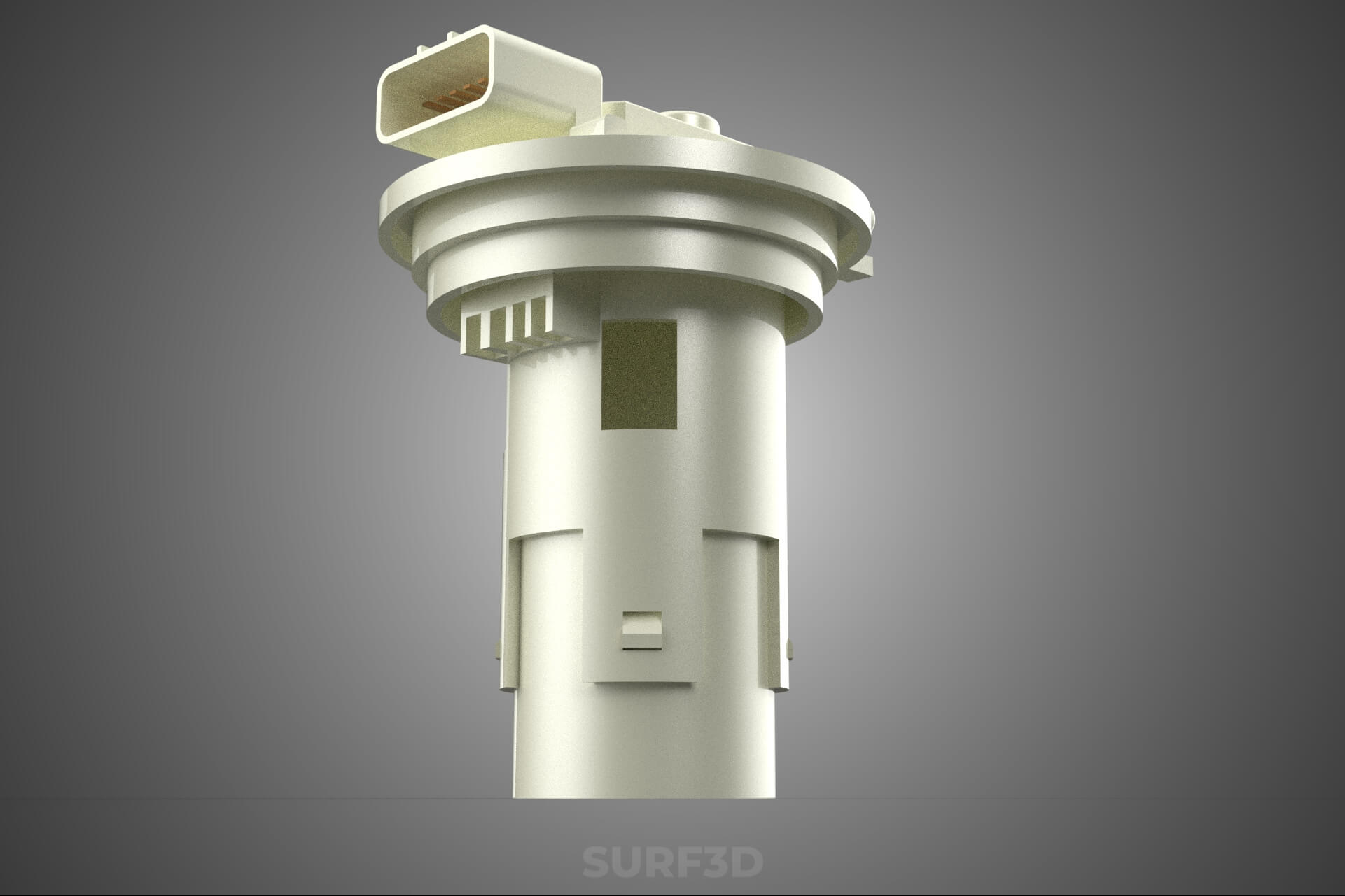 Plastic Fuel Pump Housing Tank Filter Engine Injection Gas 3D Model