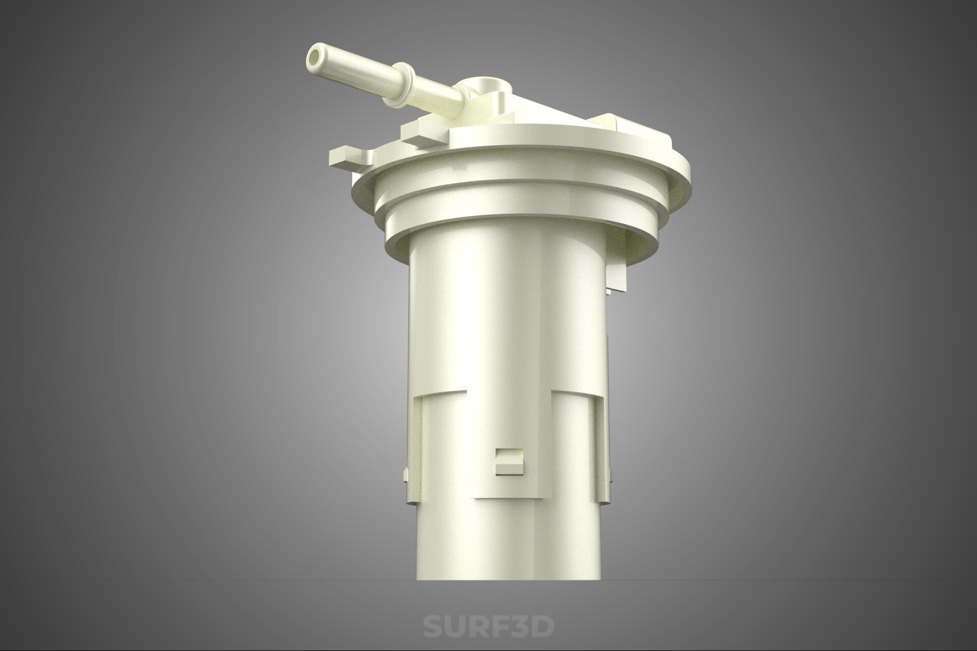 Plastic Fuel Pump Housing Tank Filter Engine Injection Gas 3D Model