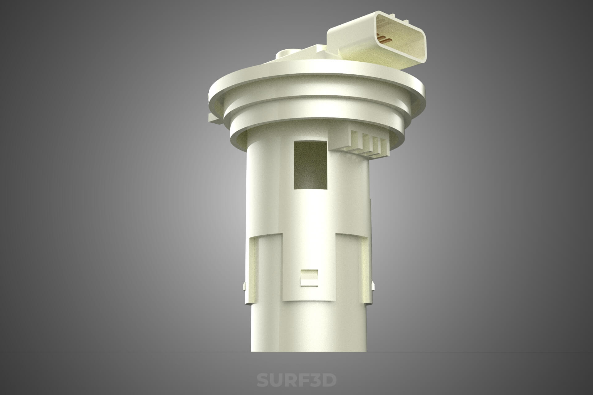 Plastic Fuel Pump Housing Tank Filter Engine Injection Gas 3D Model