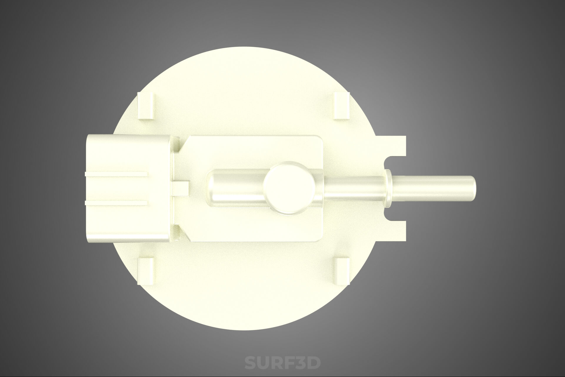Plastic Fuel Pump Housing Tank Filter Engine Injection Gas 3D Model