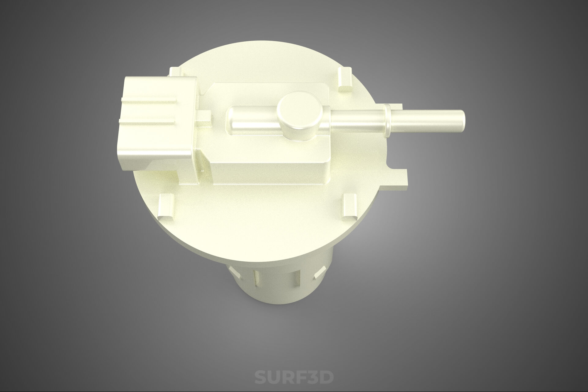 Plastic Fuel Pump Housing Tank Filter Engine Injection Gas 3D Model