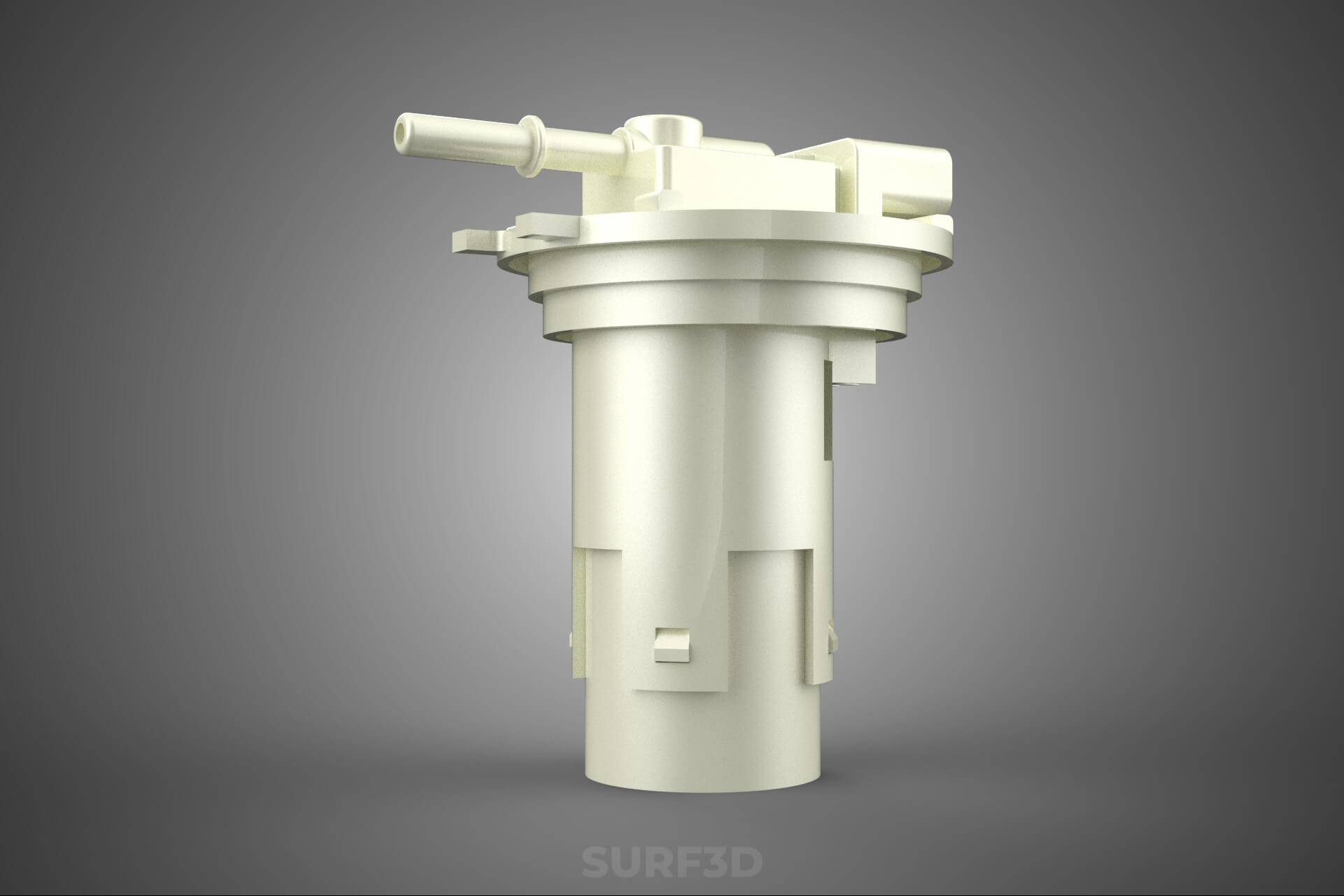 Plastic Fuel Pump Housing Tank Filter Engine Injection Gas 3D Model