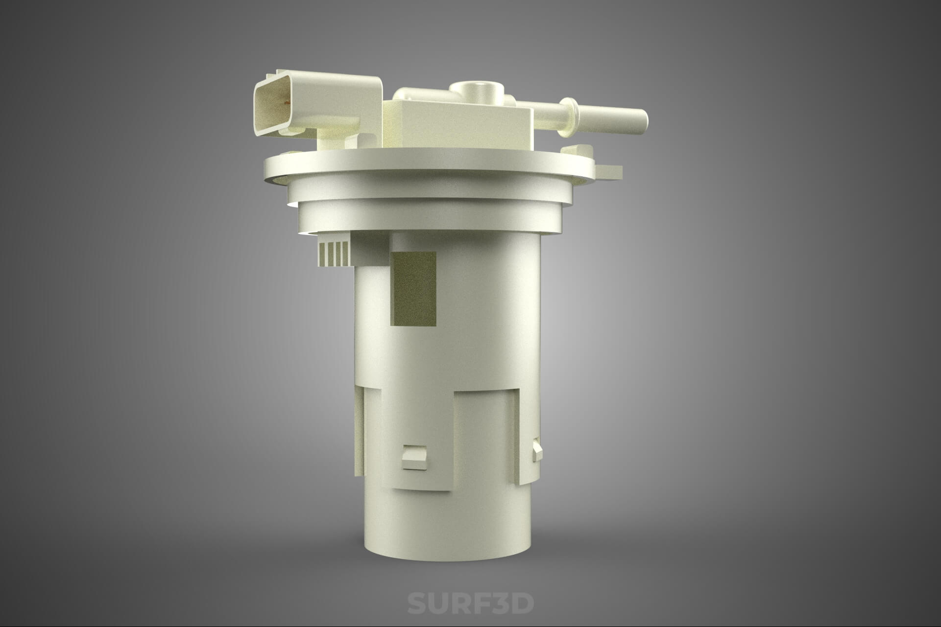 Plastic Fuel Pump Housing Tank Filter Engine Injection Gas 3D Model