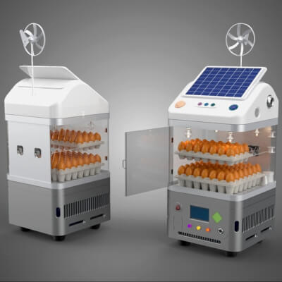 Smart Egg Incubator Hatcher Machine Solar Wind Power Farming