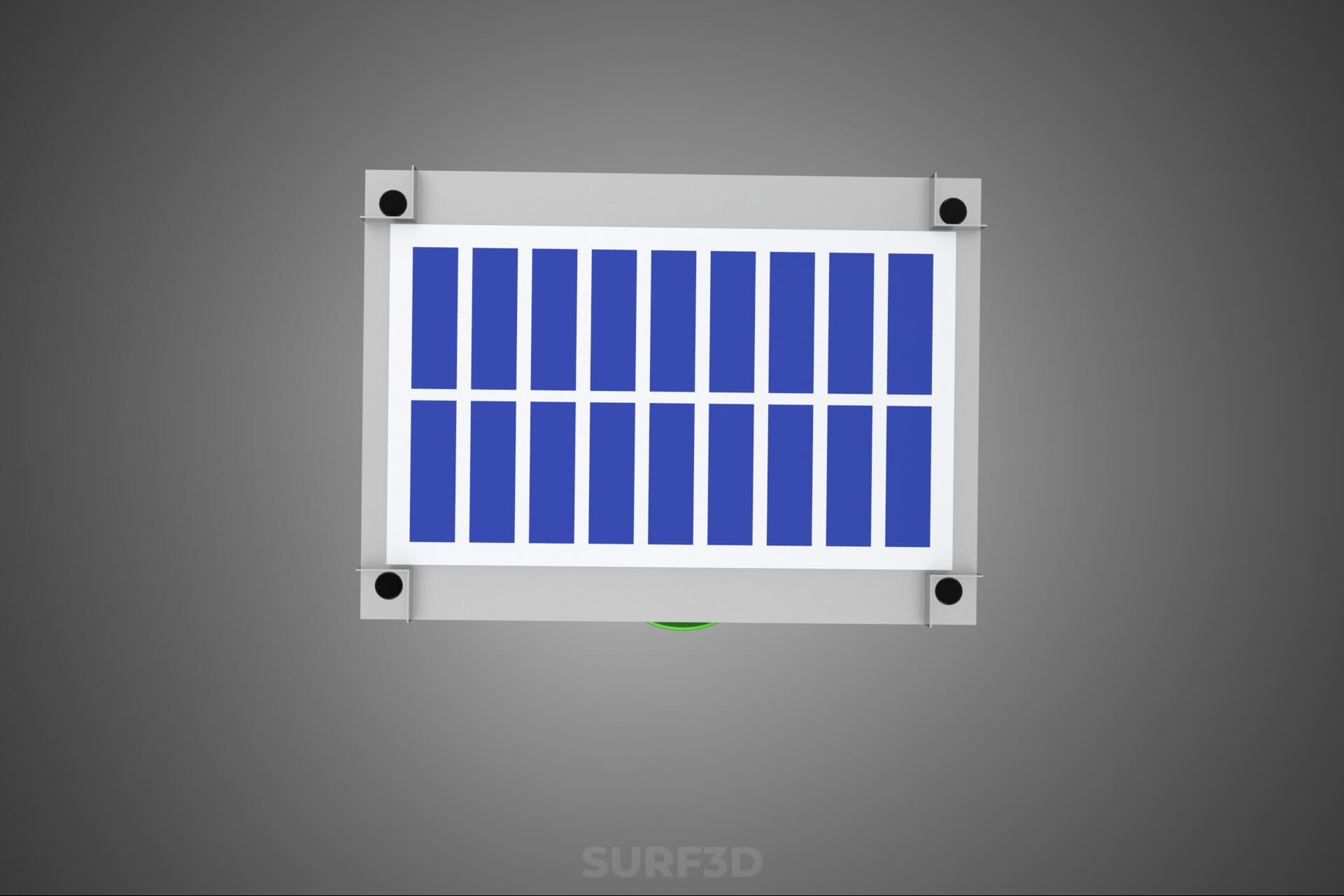Solar Powered UV LED Light Lamp Insect Trap Pest Bug Catcher 3D Model