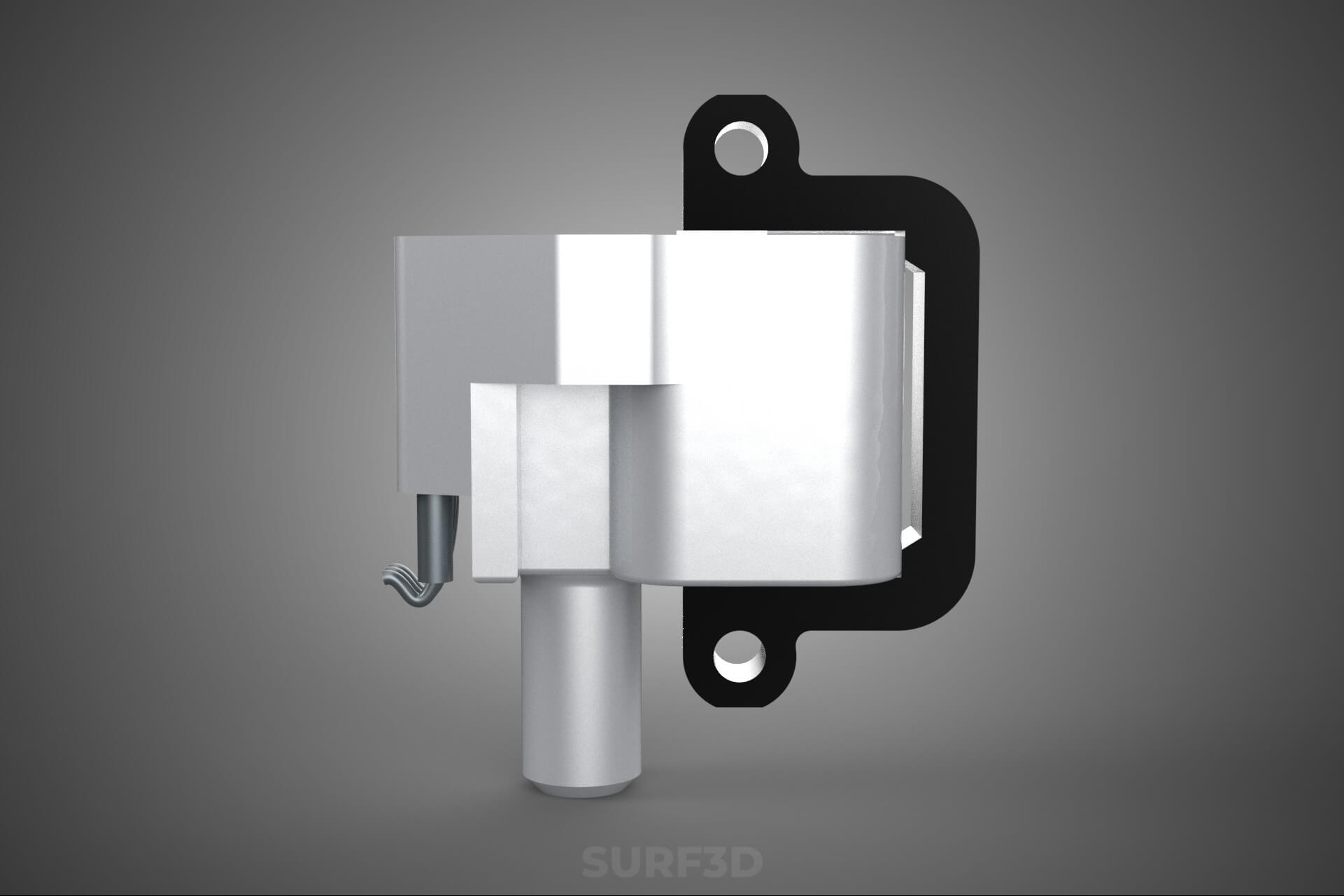 Standard Spark Plug Direct Ignition Coil Module Engine Power 3D Model
