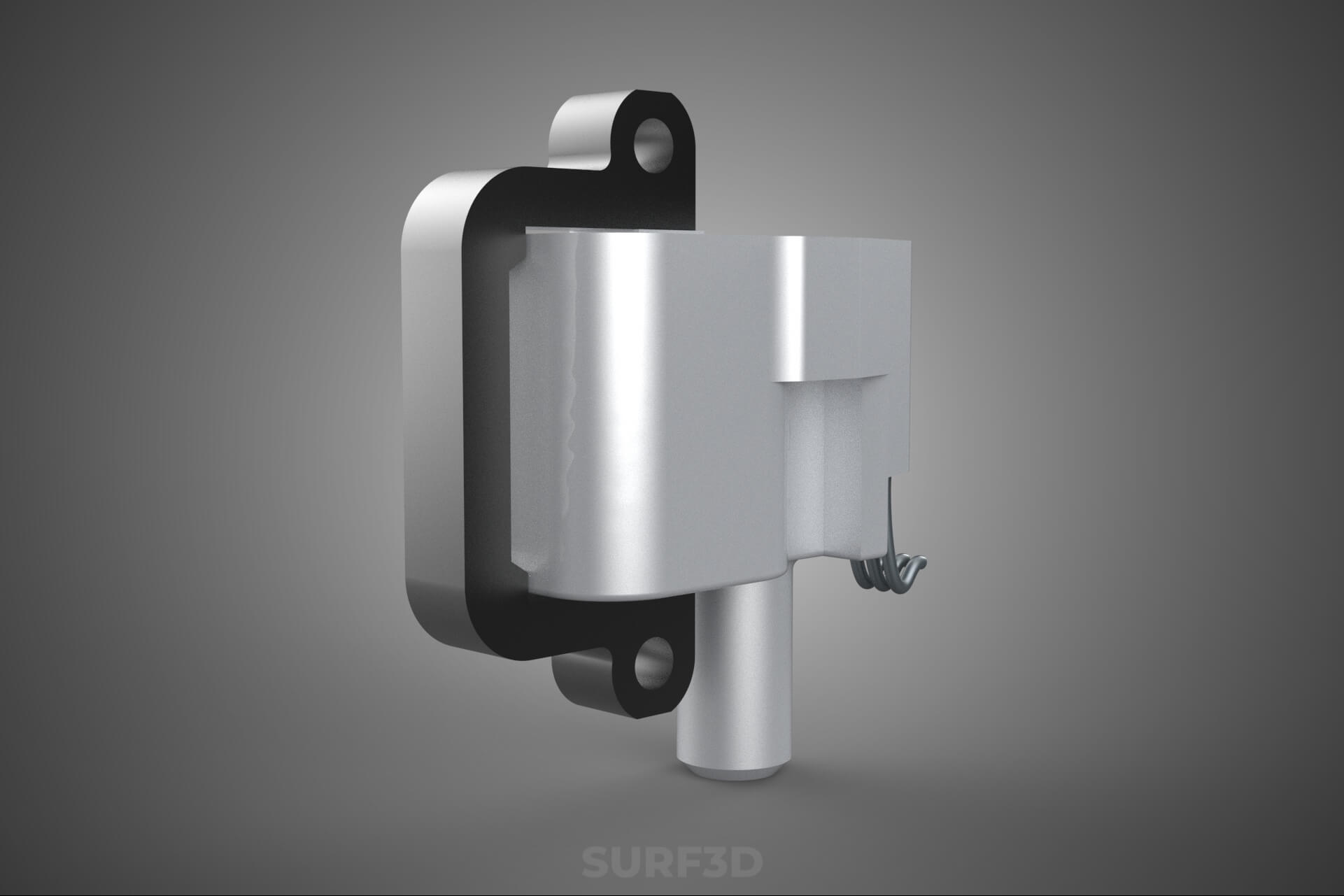 Standard Spark Plug Direct Ignition Coil Module Engine Power 3D Model
