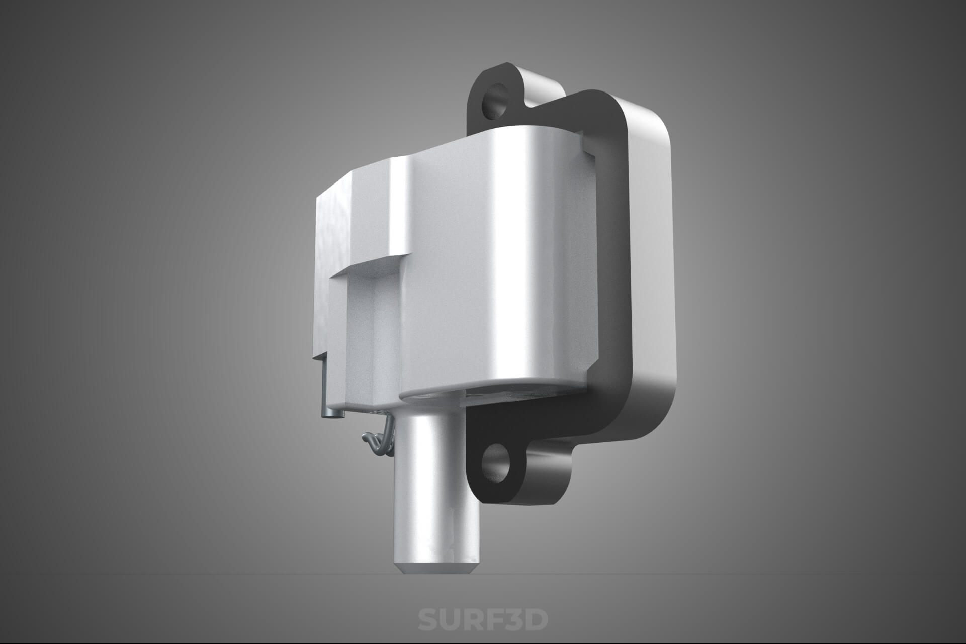 Standard Spark Plug Direct Ignition Coil Module Engine Power 3D Model