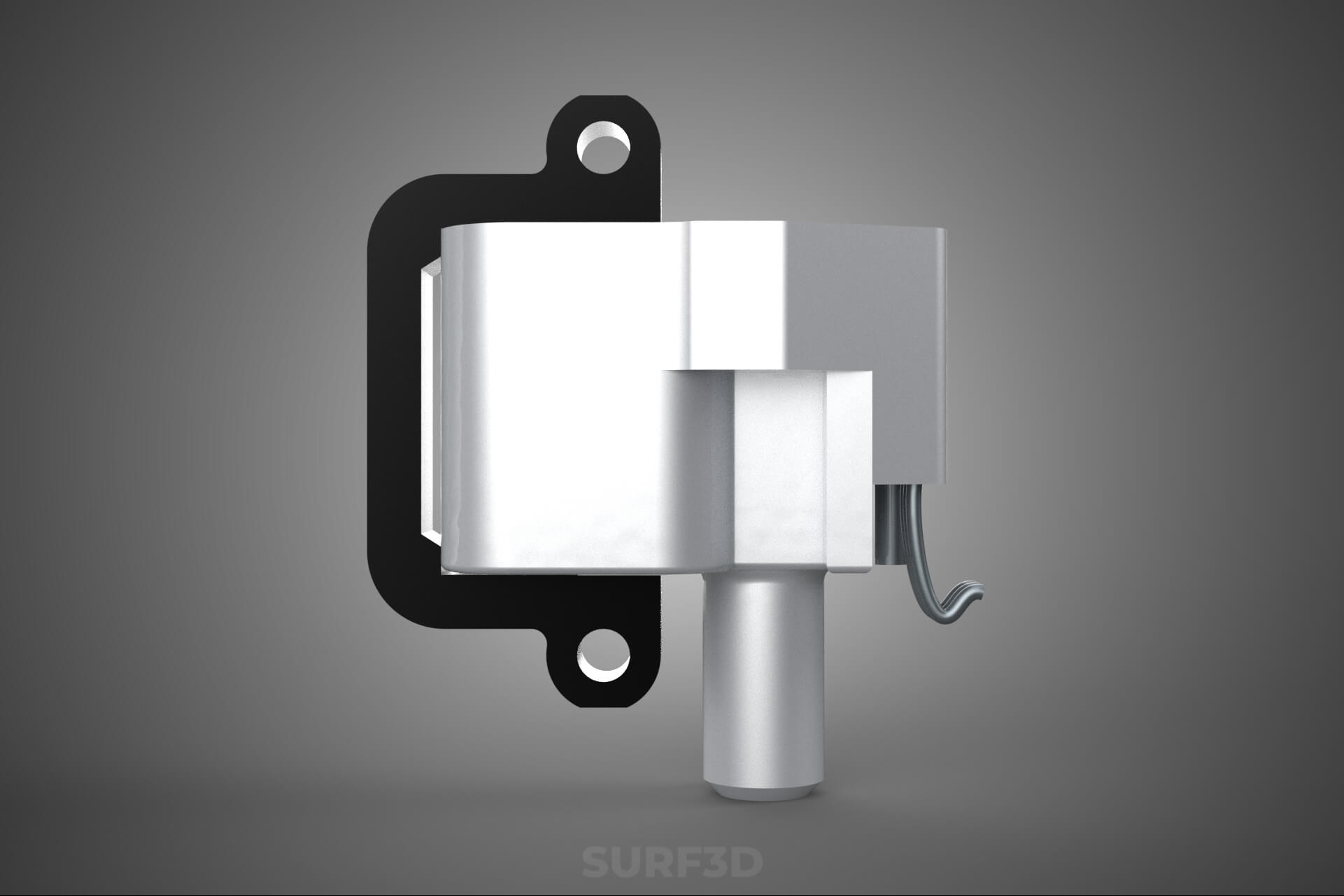 Standard Spark Plug Direct Ignition Coil Module Engine Power 3D Model