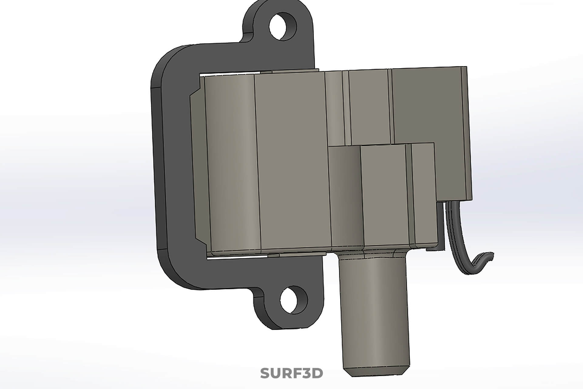 Standard Spark Plug Direct Ignition Coil Module Engine Power 3D Model