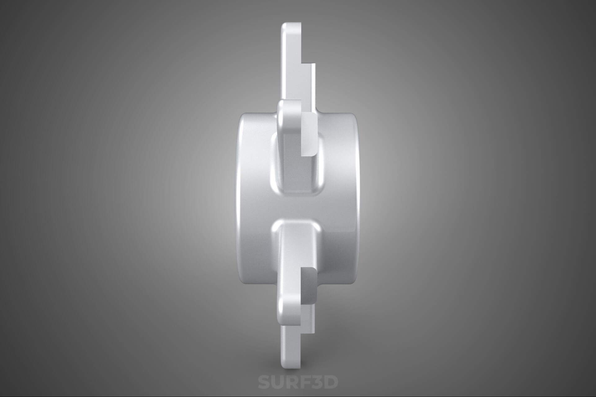 Star Flange Hub Mounting Bracket Sprocket Disc Carrier Spoke 3D Model