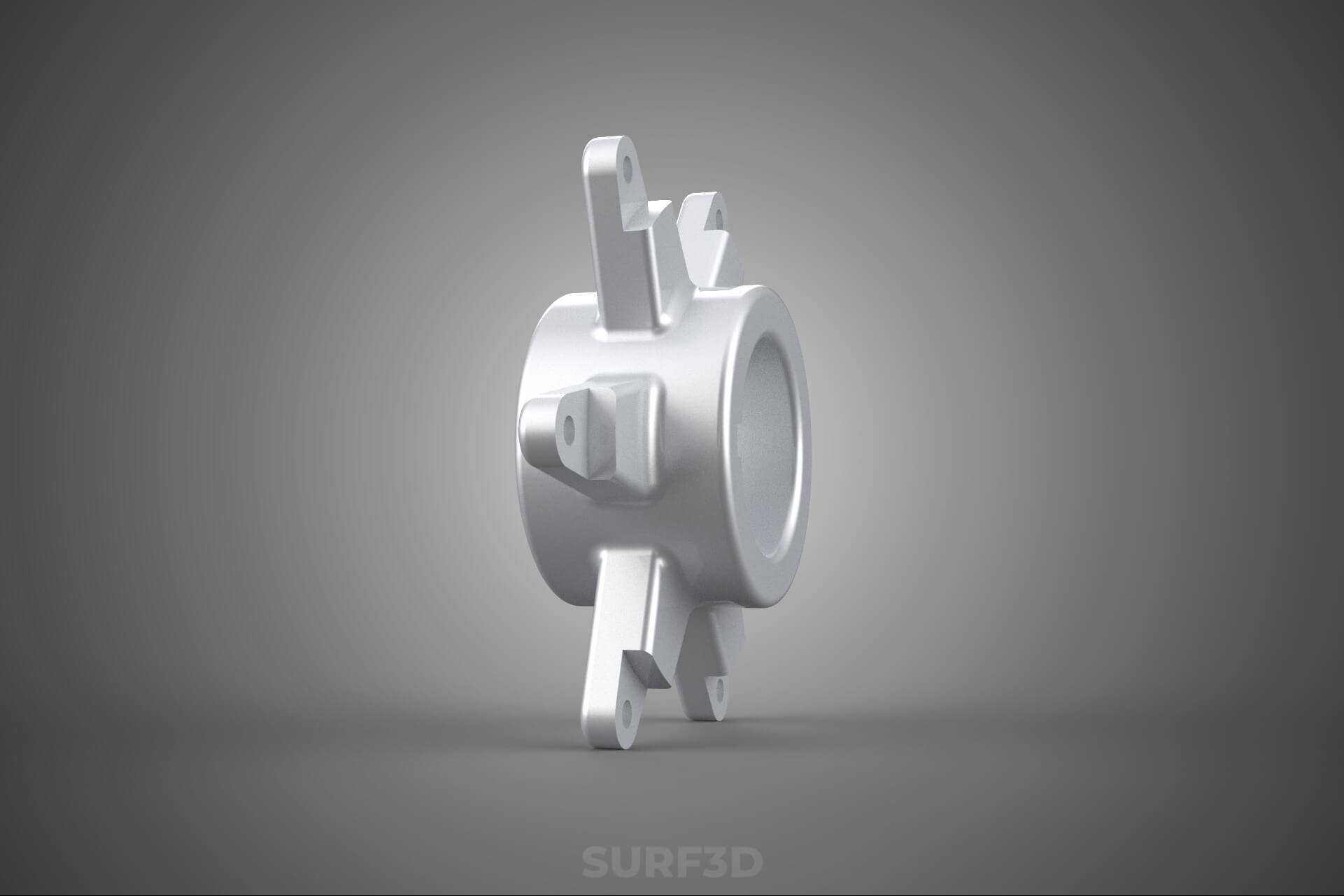 Star Flange Hub Mounting Bracket Sprocket Disc Carrier Spoke 3D Model