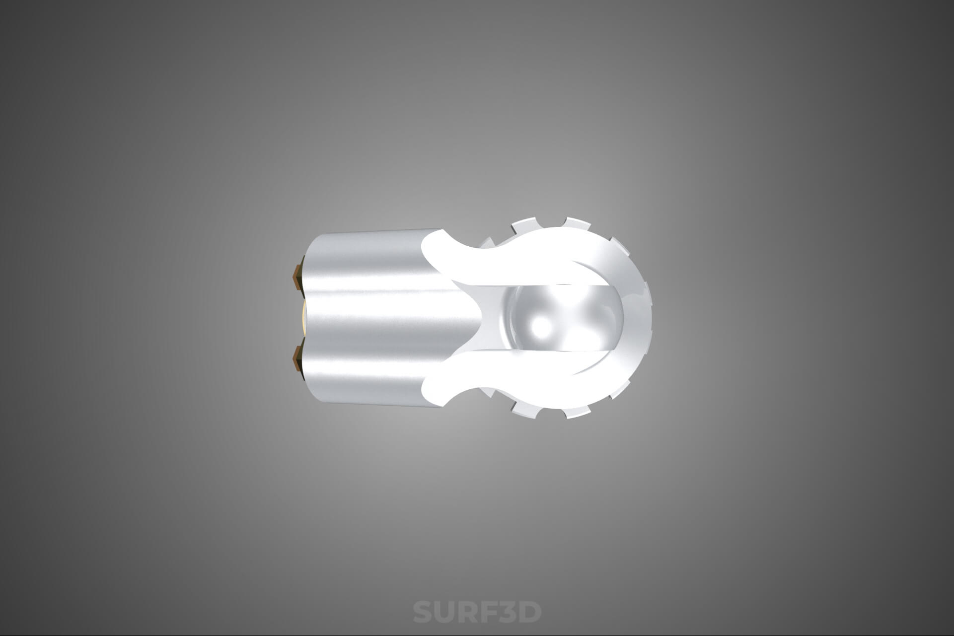 Suspension Shock Absorber Breaker Spring Coil Piggyback Tank 3D Model