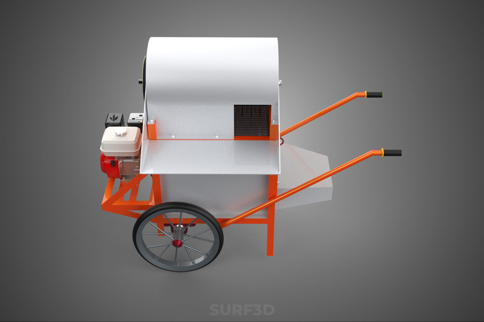 Thresher Threshing Separator Mill Machine Grain Paddy Wheat 3D Model