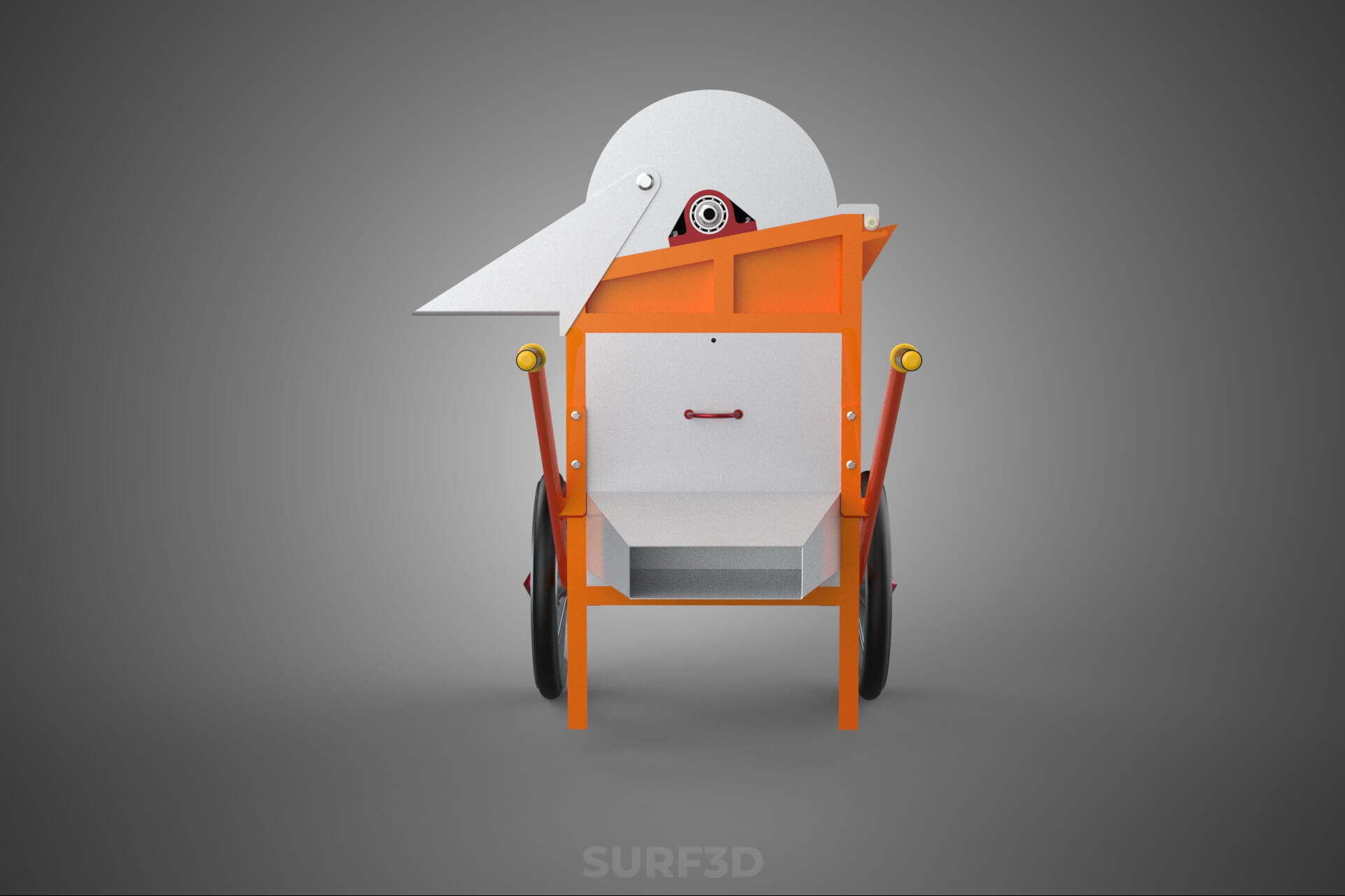 Thresher Threshing Separator Mill Machine Grain Paddy Wheat 3D Model
