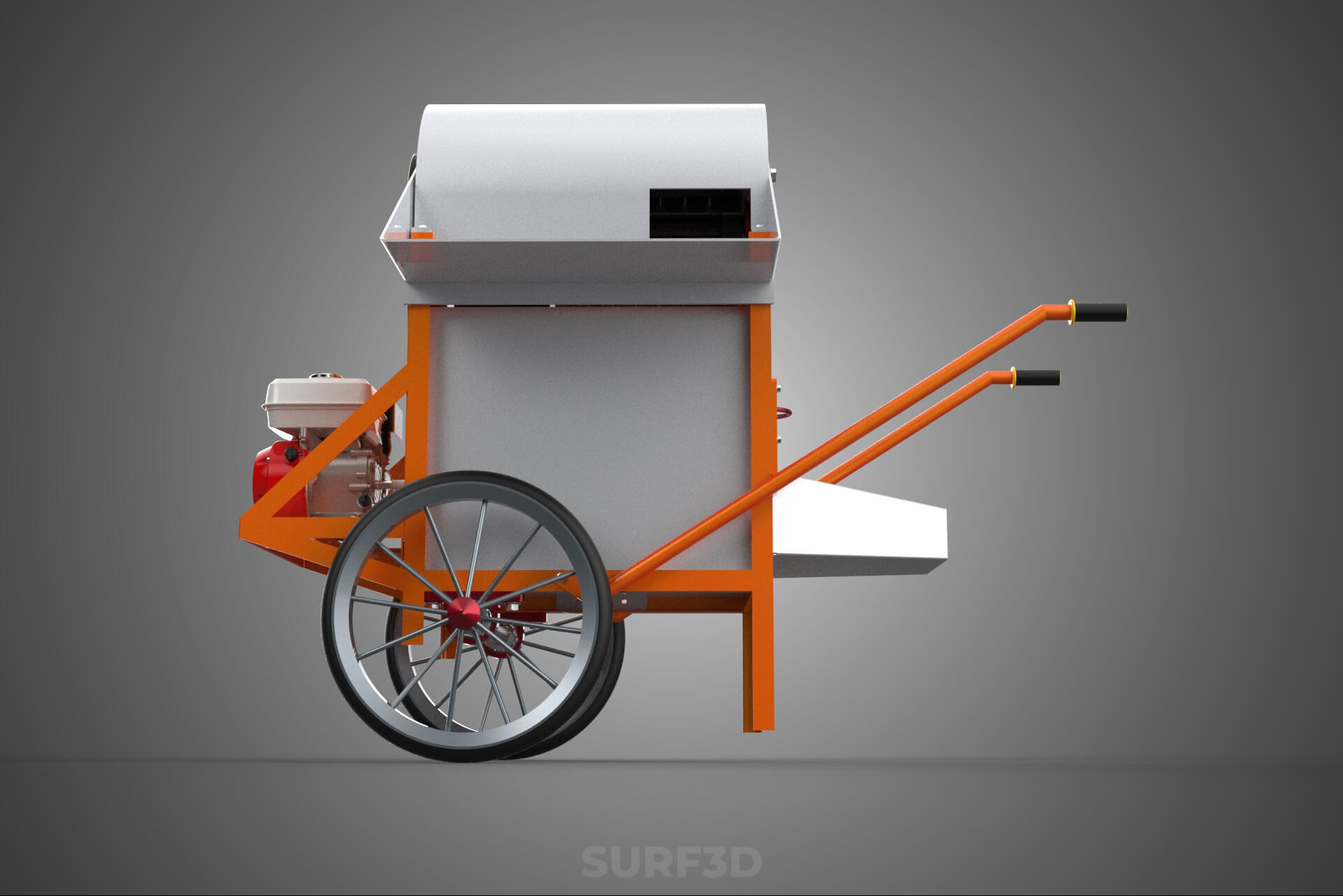 Thresher Threshing Separator Mill Machine Grain Paddy Wheat 3D Model
