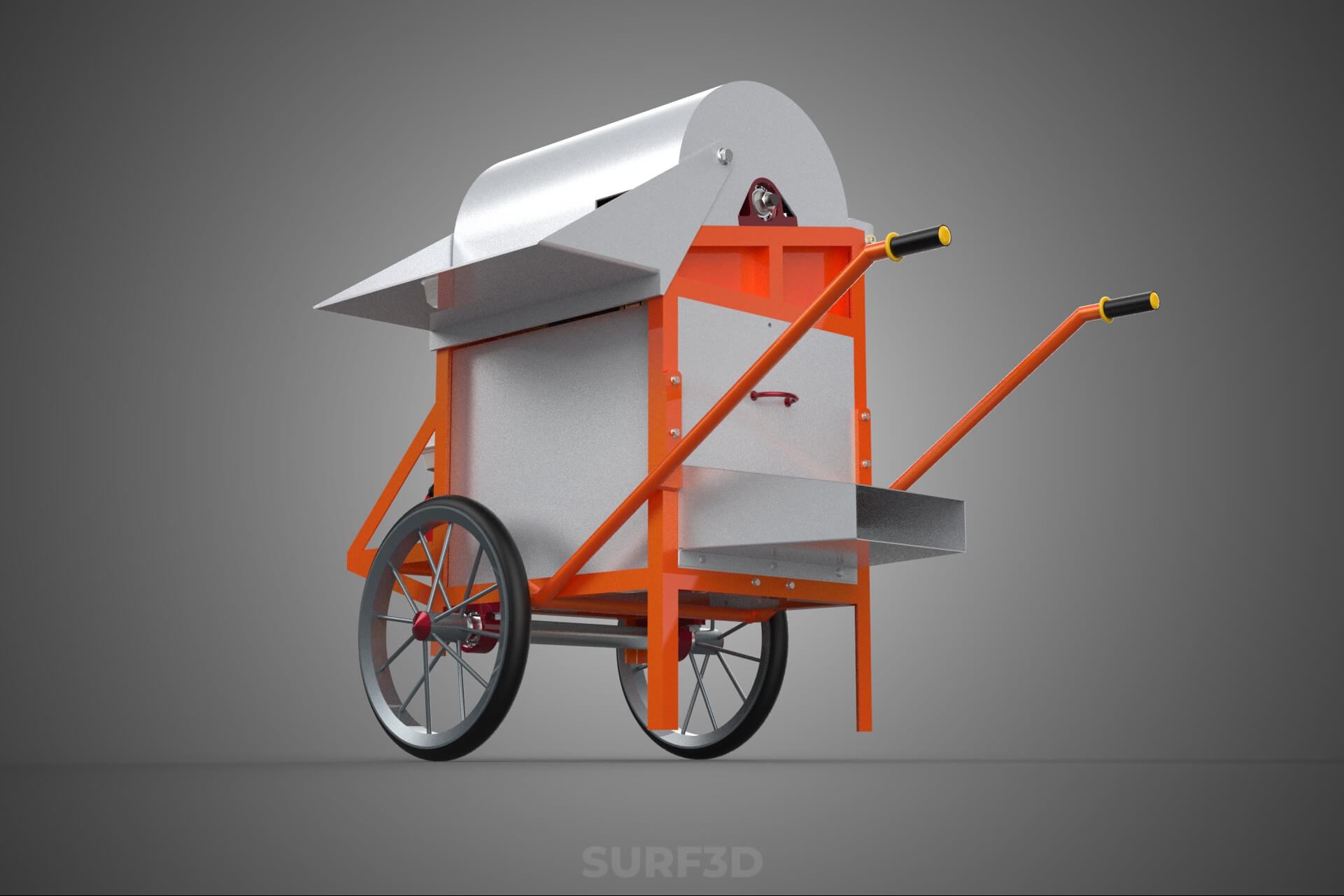 Thresher Threshing Separator Mill Machine Grain Paddy Wheat 3D Model