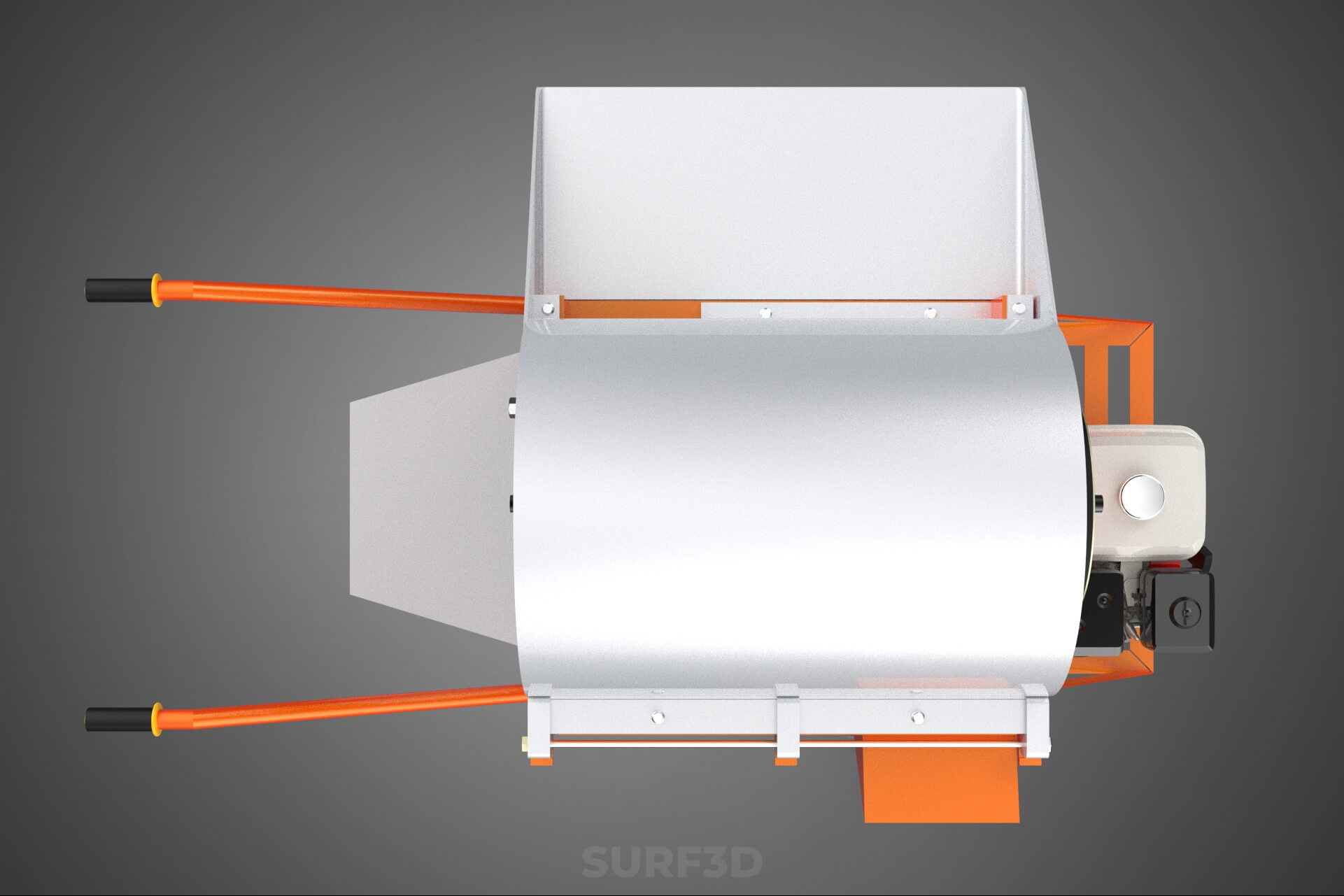 Thresher Threshing Separator Mill Machine Grain Paddy Wheat 3D Model