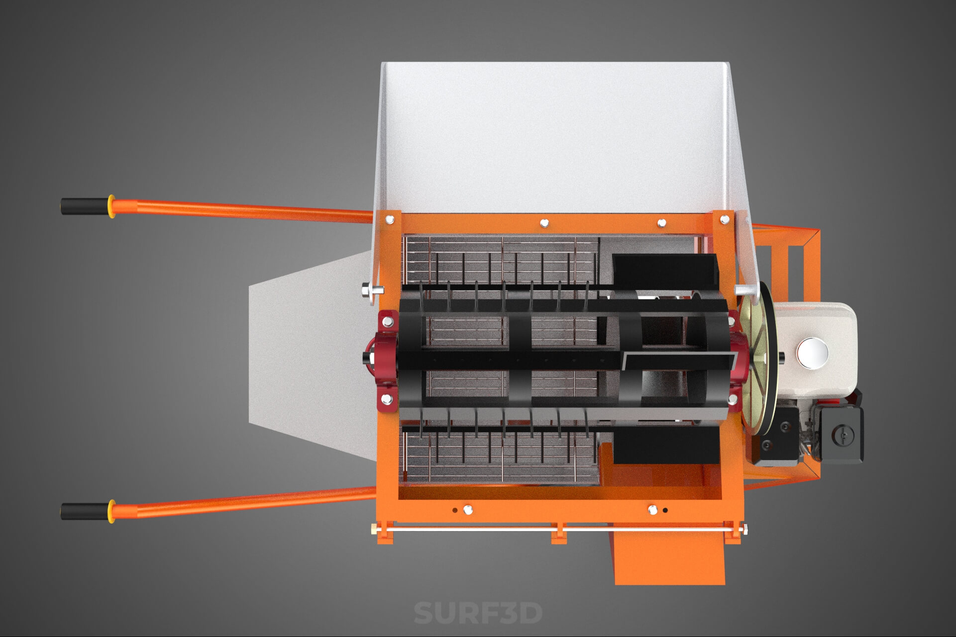 Thresher Threshing Separator Mill Machine Grain Paddy Wheat 3D Model