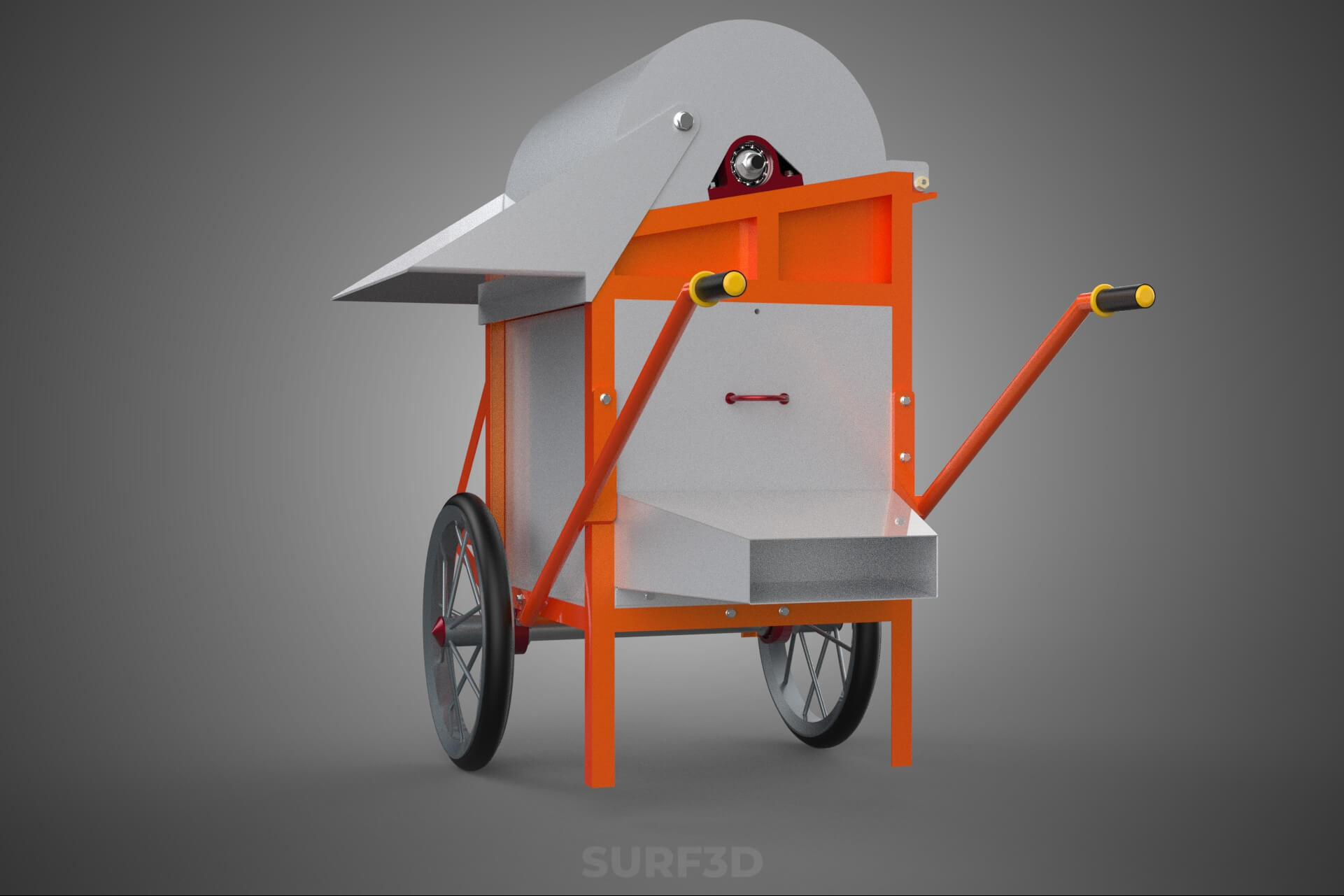 Thresher Threshing Separator Mill Machine Grain Paddy Wheat 3D Model