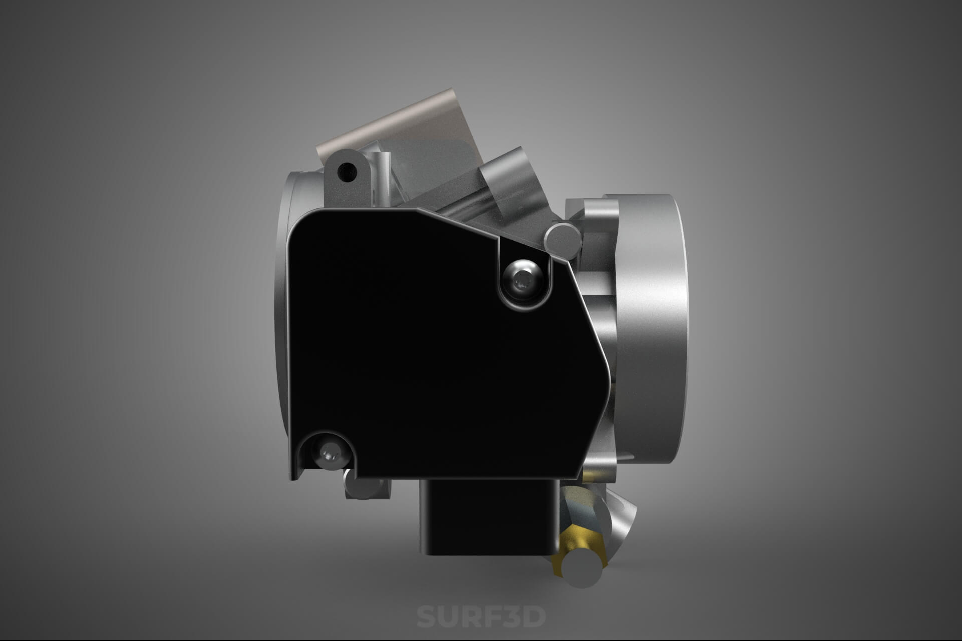 Throttle Body Electronic Fuel Injection EFI Air Intake Valve 3D Model