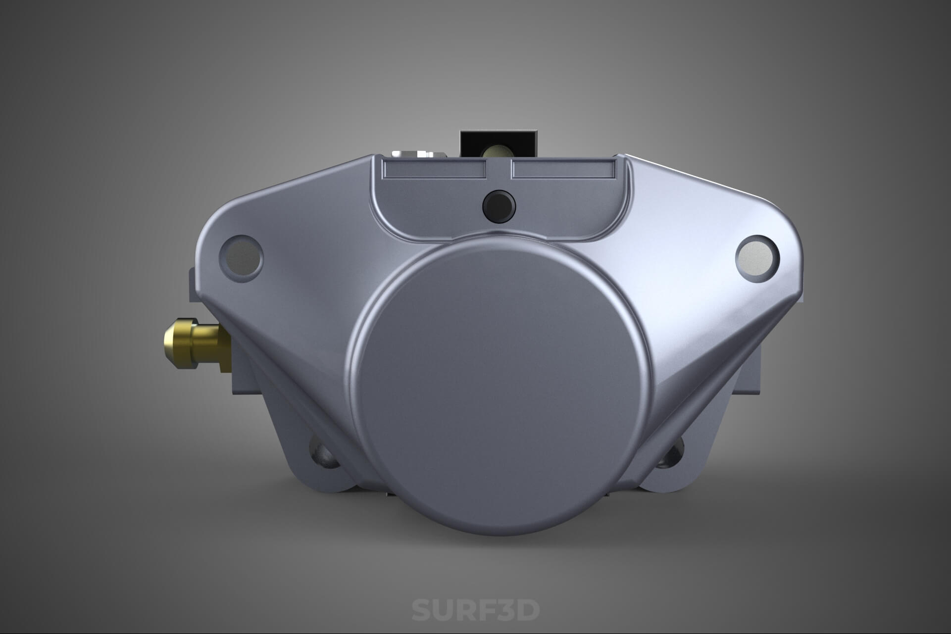 Two 2 Pot Fixed Opposed Cylinder Piston Disc Brake Caliper 3D Model