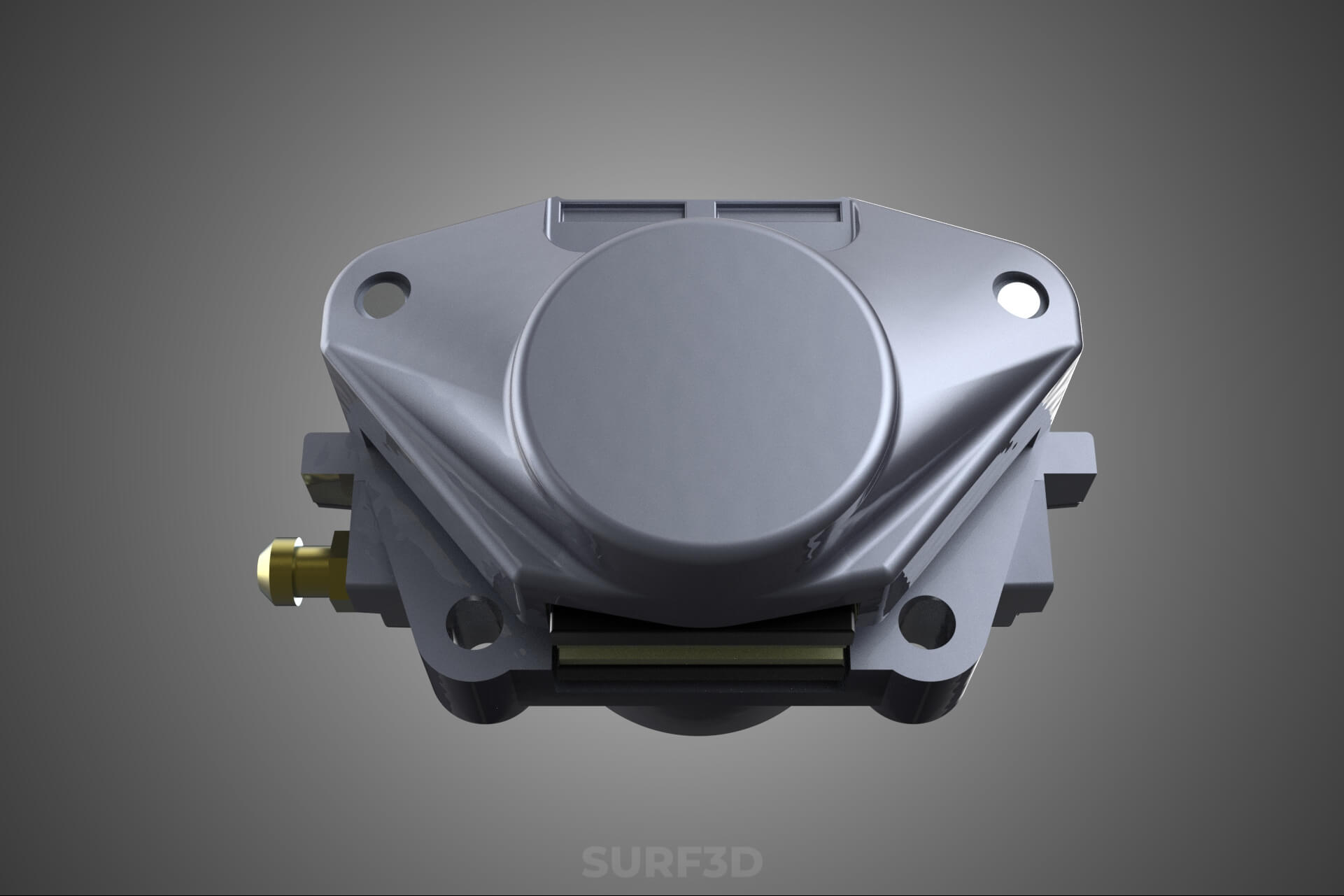 Two 2 Pot Fixed Opposed Cylinder Piston Disc Brake Caliper 3D Model