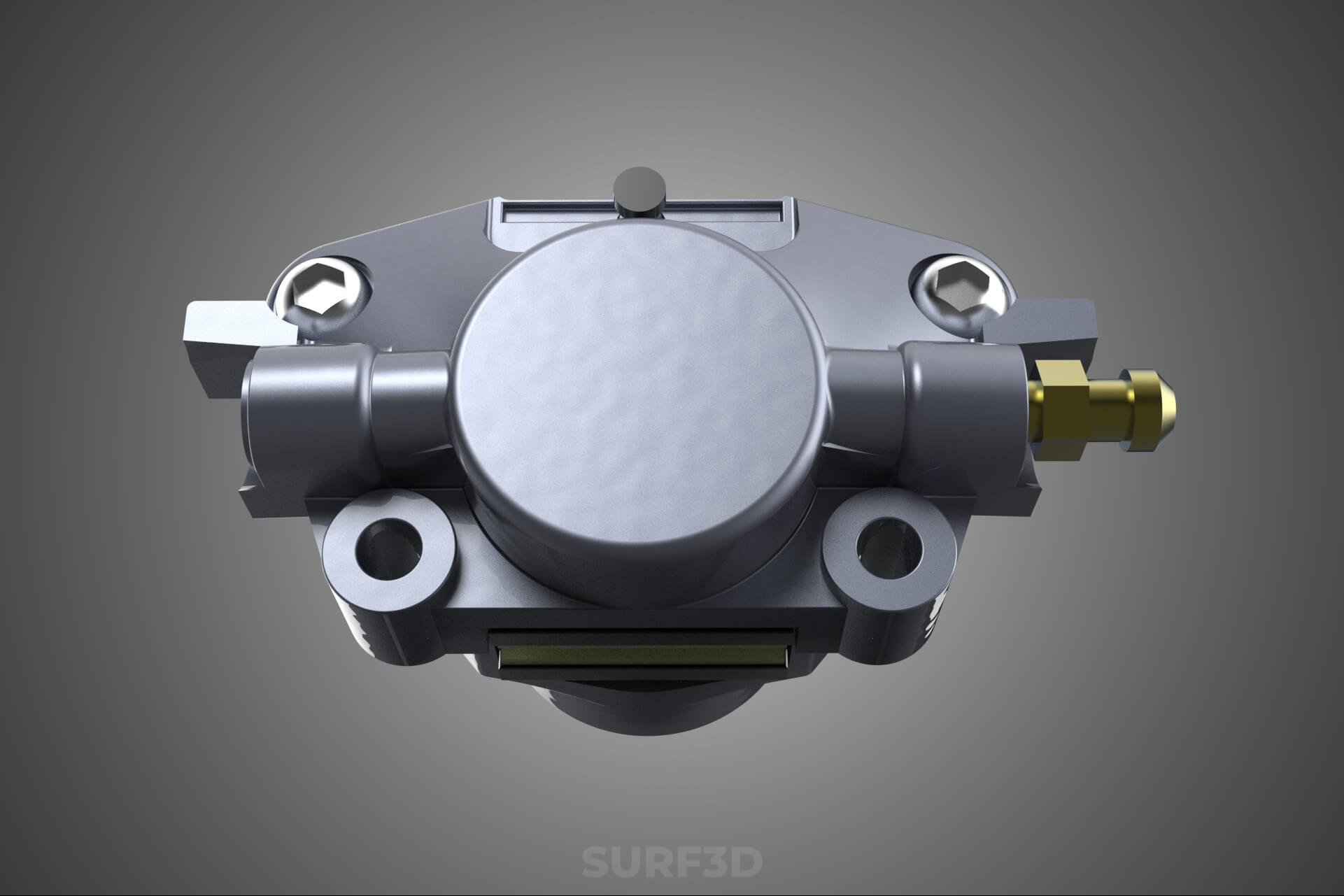 Two 2 Pot Fixed Opposed Cylinder Piston Disc Brake Caliper 3D Model