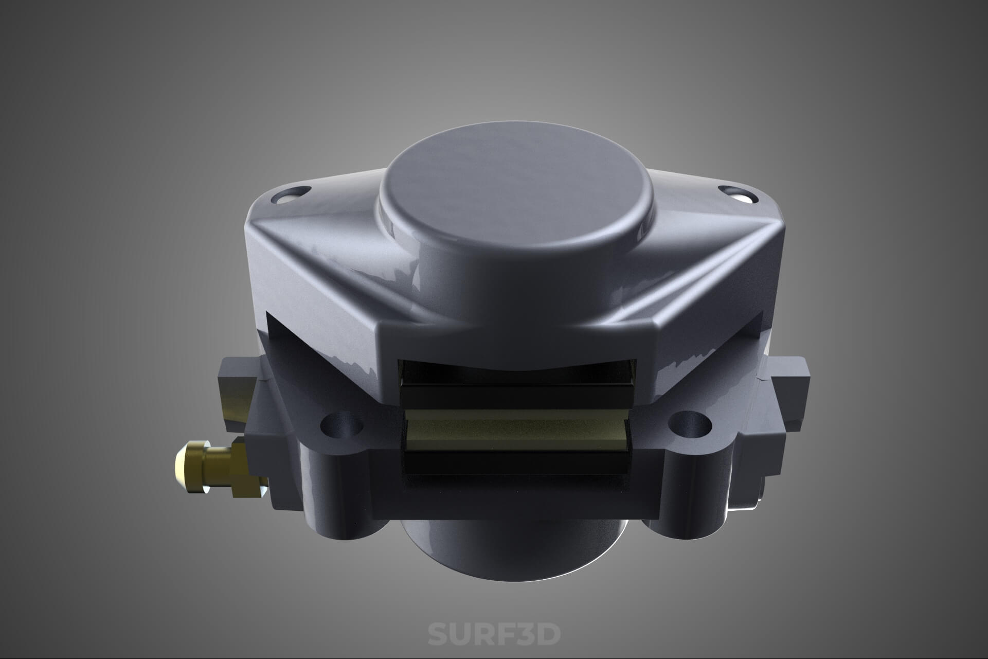 Two 2 Pot Fixed Opposed Cylinder Piston Disc Brake Caliper 3D Model