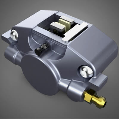 Two 2 Pot Fixed Opposed Cylinder Piston Disc Brake Caliper