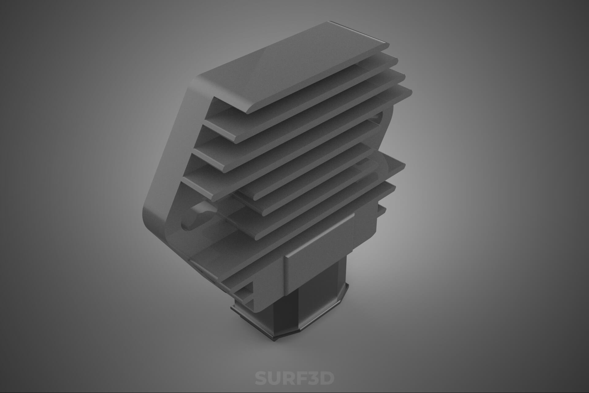 Voltage Regulator Rectifier AC DC Motorcycle Motorbike Bike 3D Model