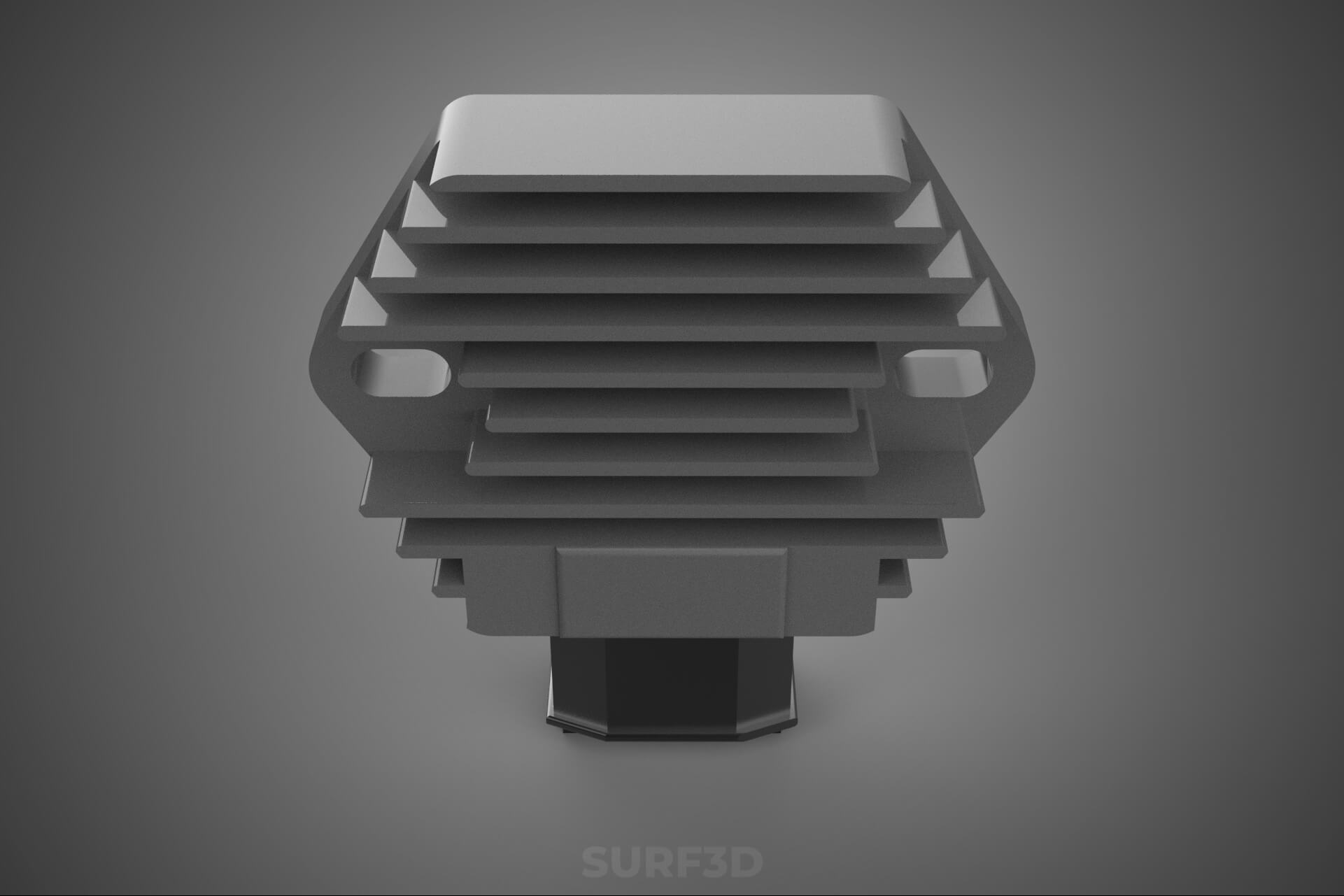 Voltage Regulator Rectifier AC DC Motorcycle Motorbike Bike 3D Model