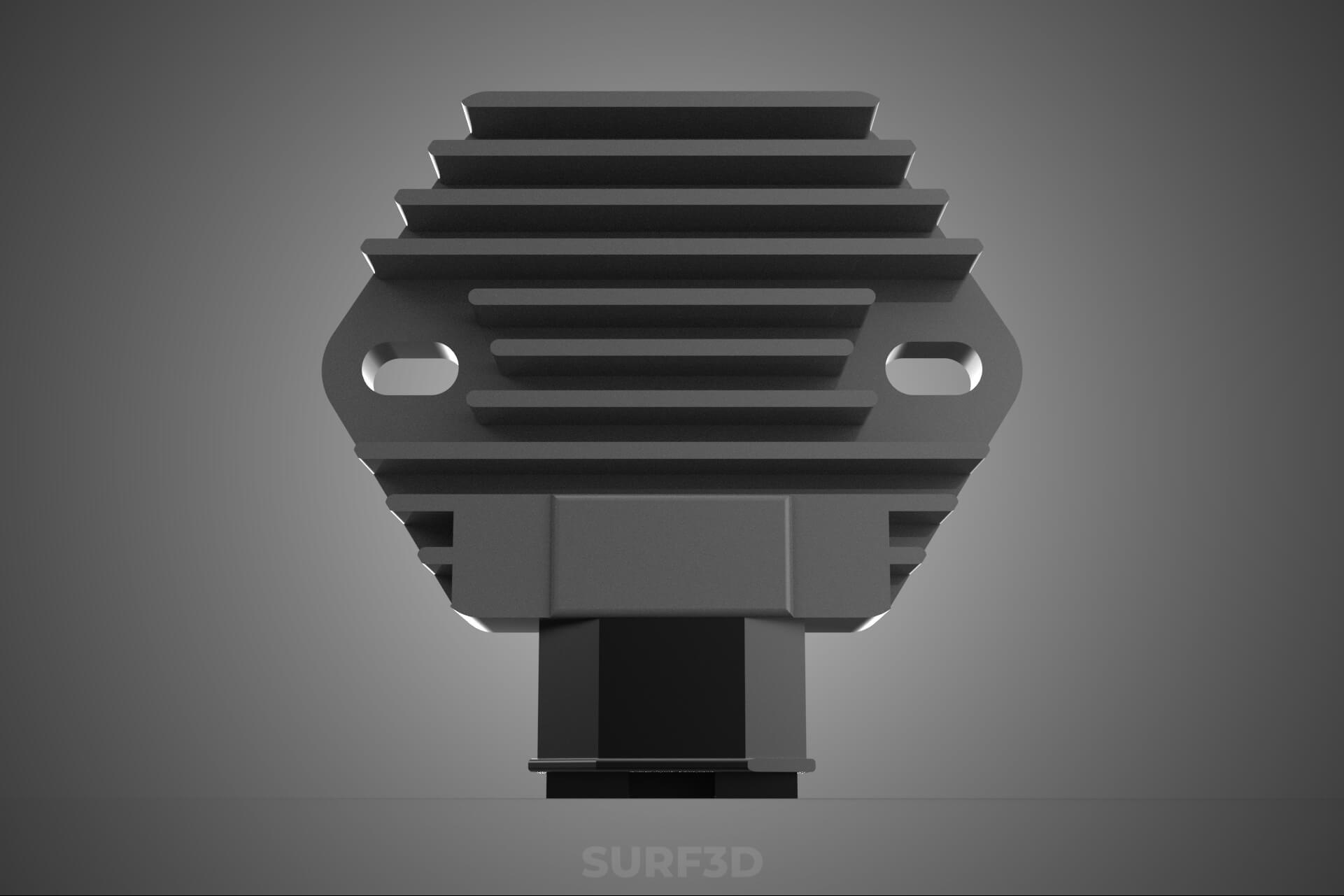 Voltage Regulator Rectifier AC DC Motorcycle Motorbike Bike 3D Model