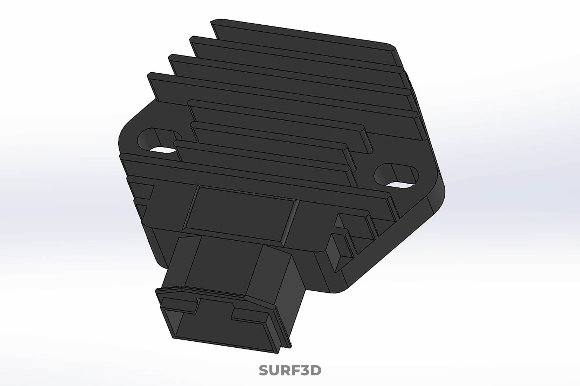 Voltage Regulator Rectifier AC DC Motorcycle Motorbike Bike 3D Model