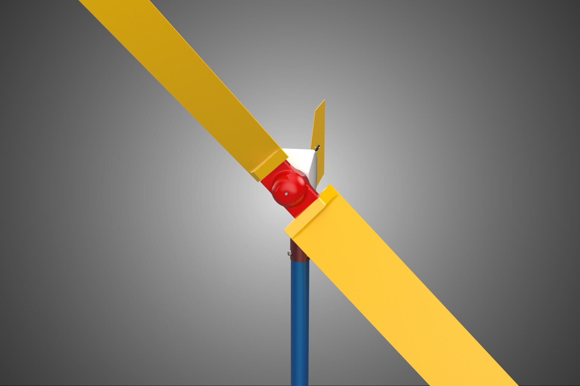 Wind Turbine Mill Generator Tower HAWT Horizontal Axis Vane 3D Model