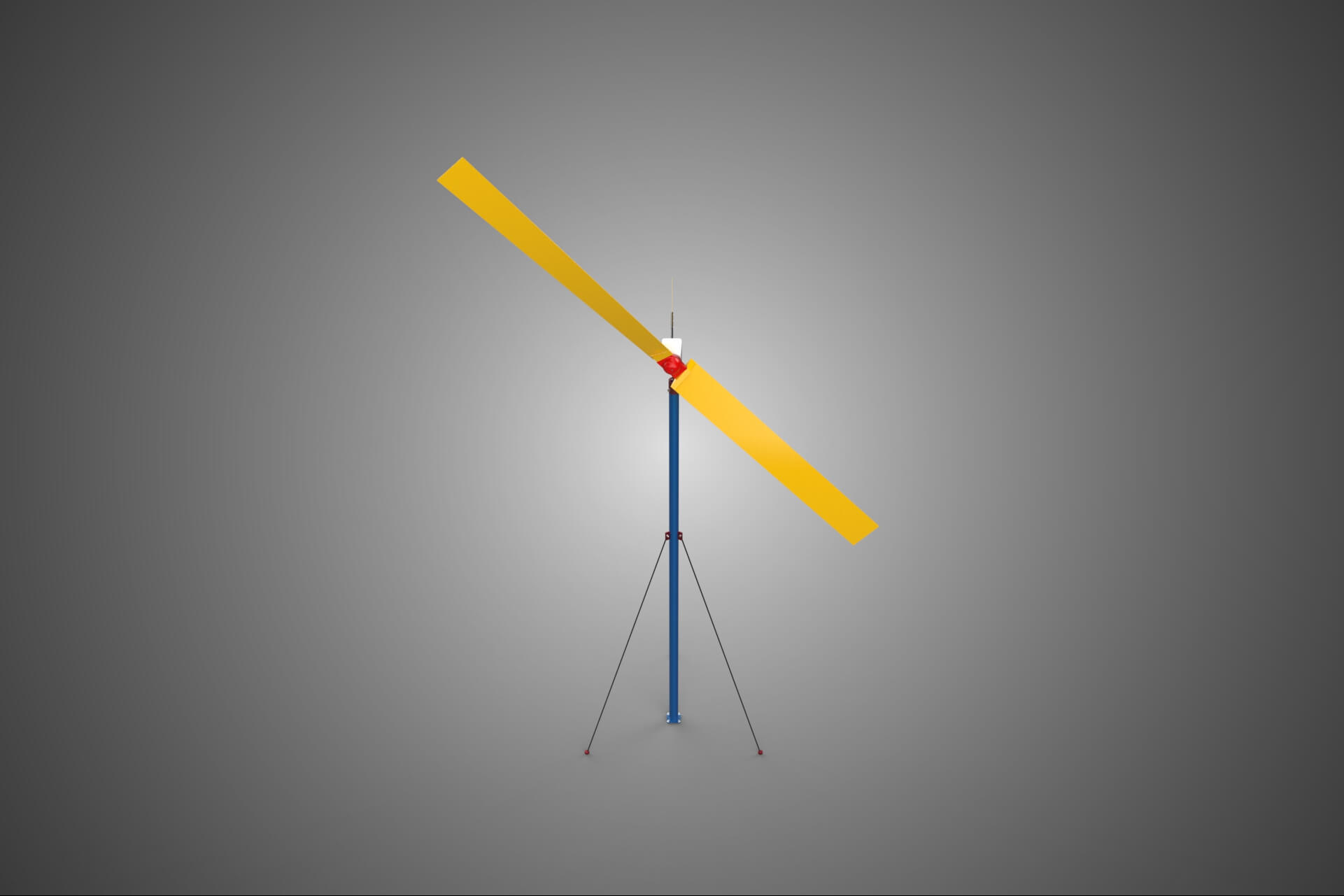 Wind Turbine Mill Generator Tower HAWT Horizontal Axis Vane 3D Model